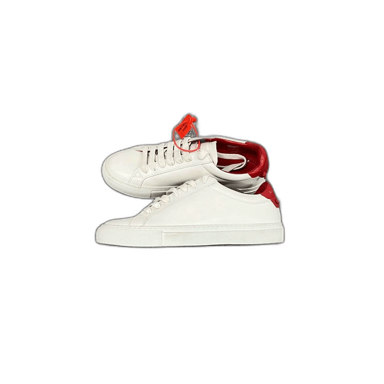 Givenchy Givenchy White Sneakers with Red Detail Size US 6 / IT 36 - 1 Thumbnail
