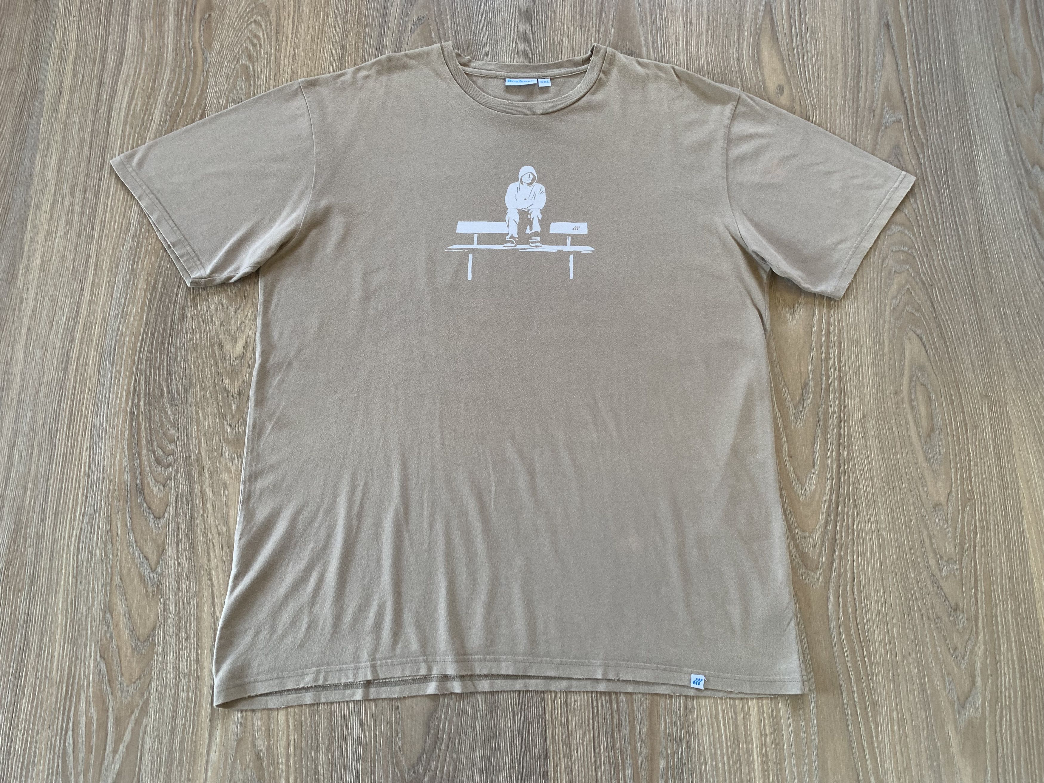 Band Tees Eminem Big Print Beige T-Shirt Size US XXL / EU 58 / 5 - 2 Thumbnail