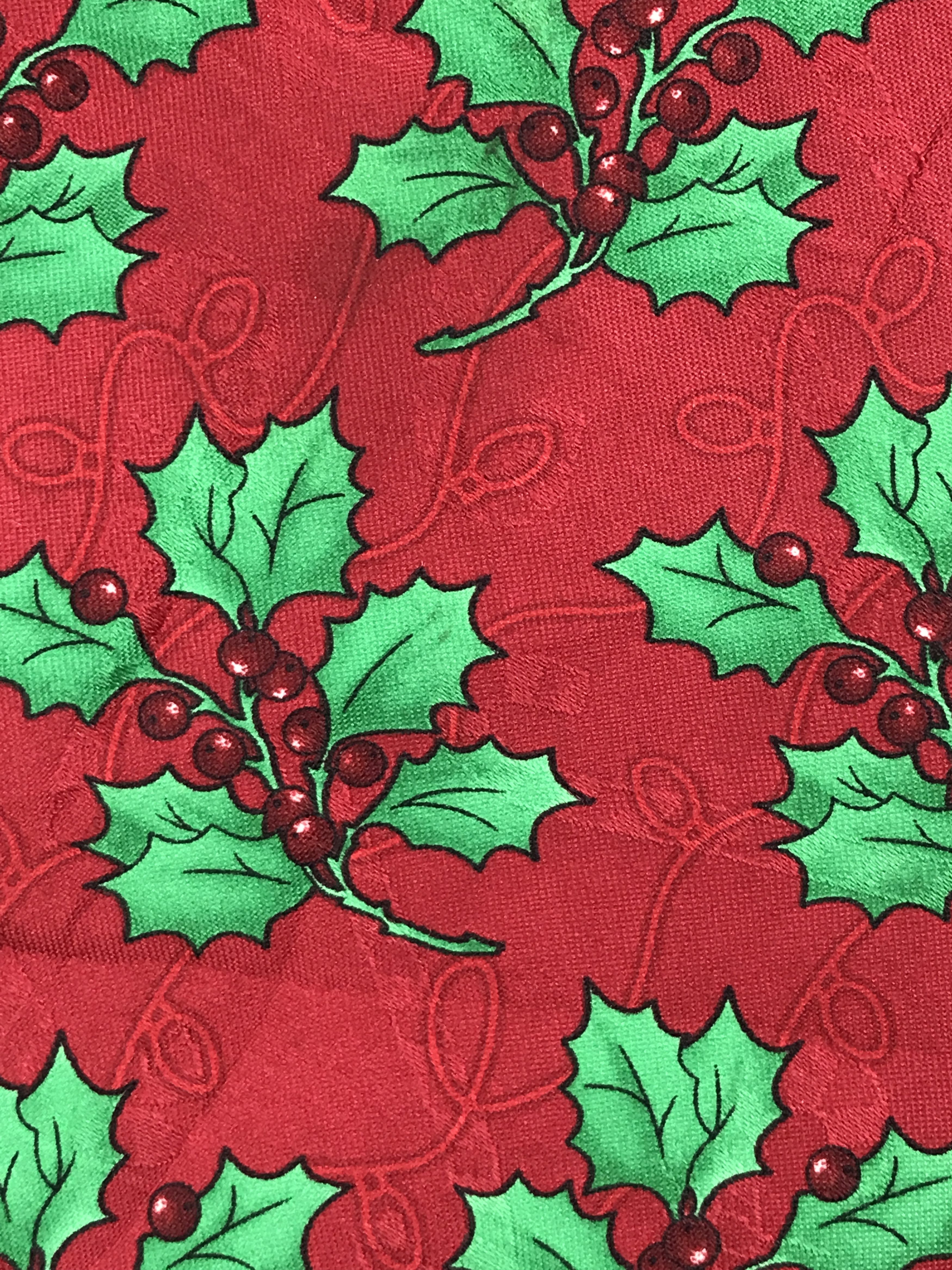 Designer × Vintage Vintage Yule Tie Greetings 100% Polyester Necktie Size ONE SIZE - 5 Thumbnail