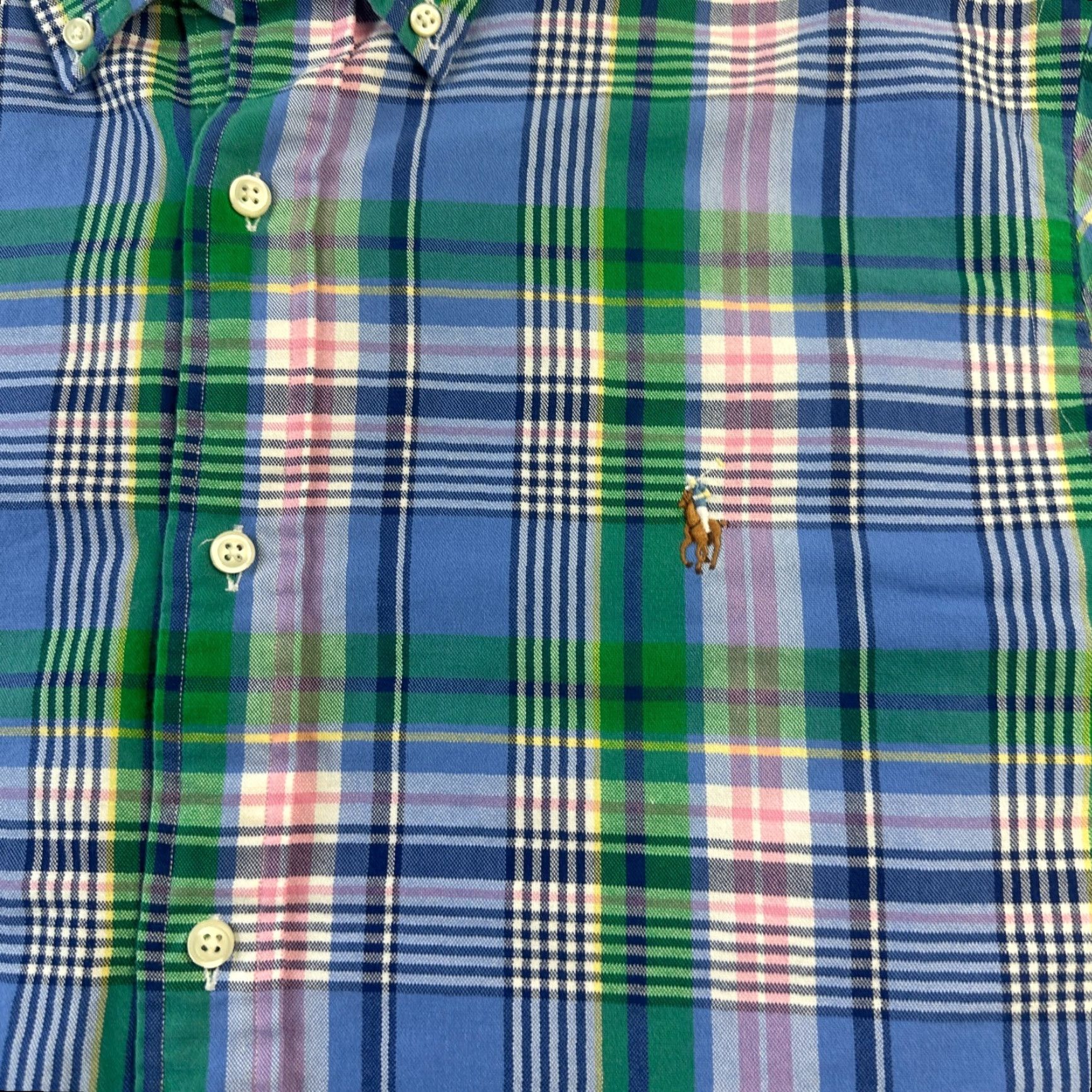 Ralph Lauren Ralph Lauren Shirt XL Blue Button-Up Collared Classic Mens Long Sleeve Cotton Vintage No Size US XL / EU 56 / 4 - 6 Thumbnail
