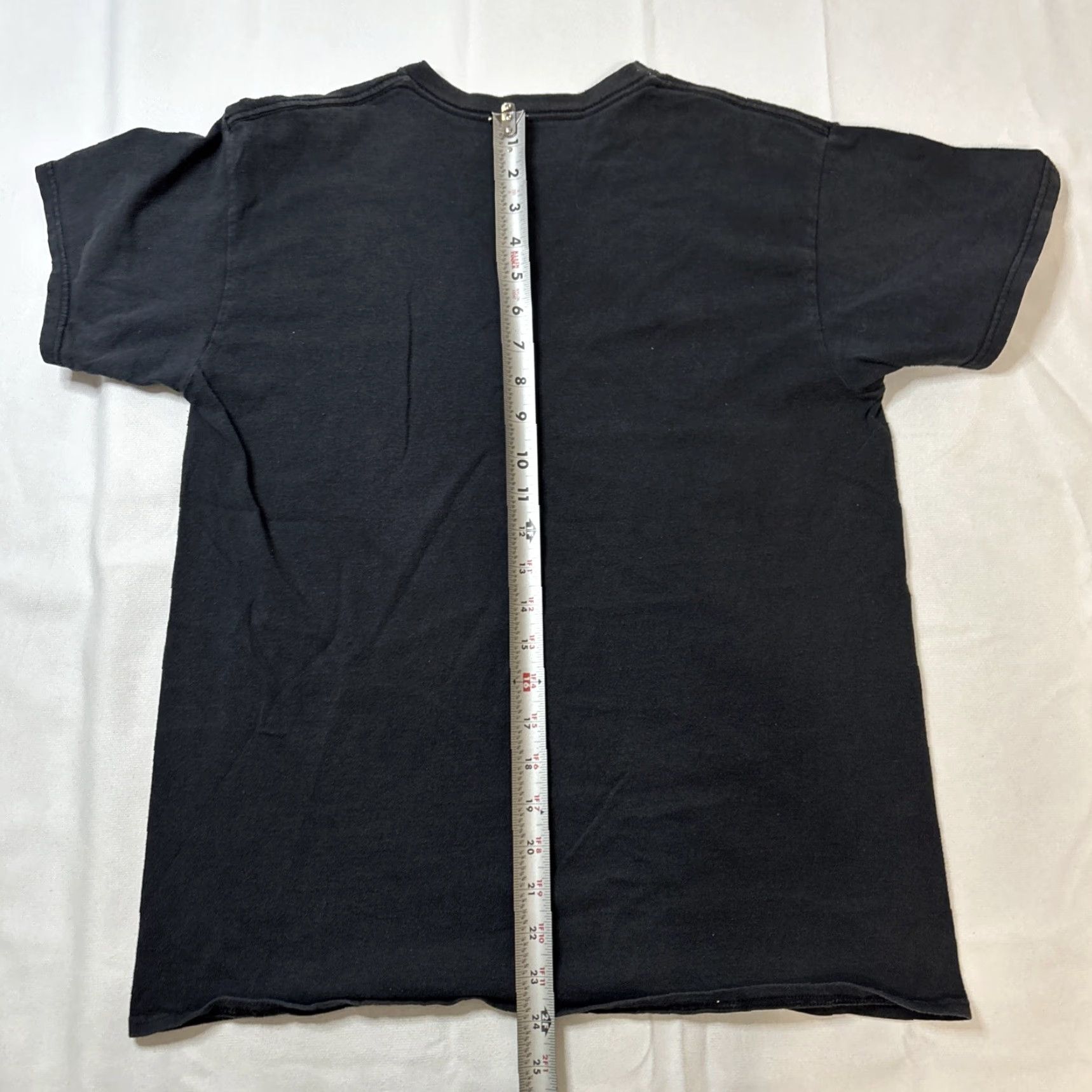 Vintage Men’s Black Graphic T Shirt Skeleton Lightning Headphones Rock Music Rock Mens S Short Sleeve Cut Tag Size US S / EU 44-46 / 1 - 5 Thumbnail