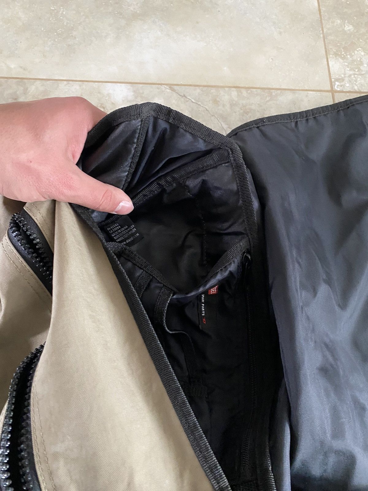 Diesel Vintage Rare 90s Diesel Big Logo Bag Japanese Nylon Y2K Size ONE SIZE - 8 Thumbnail