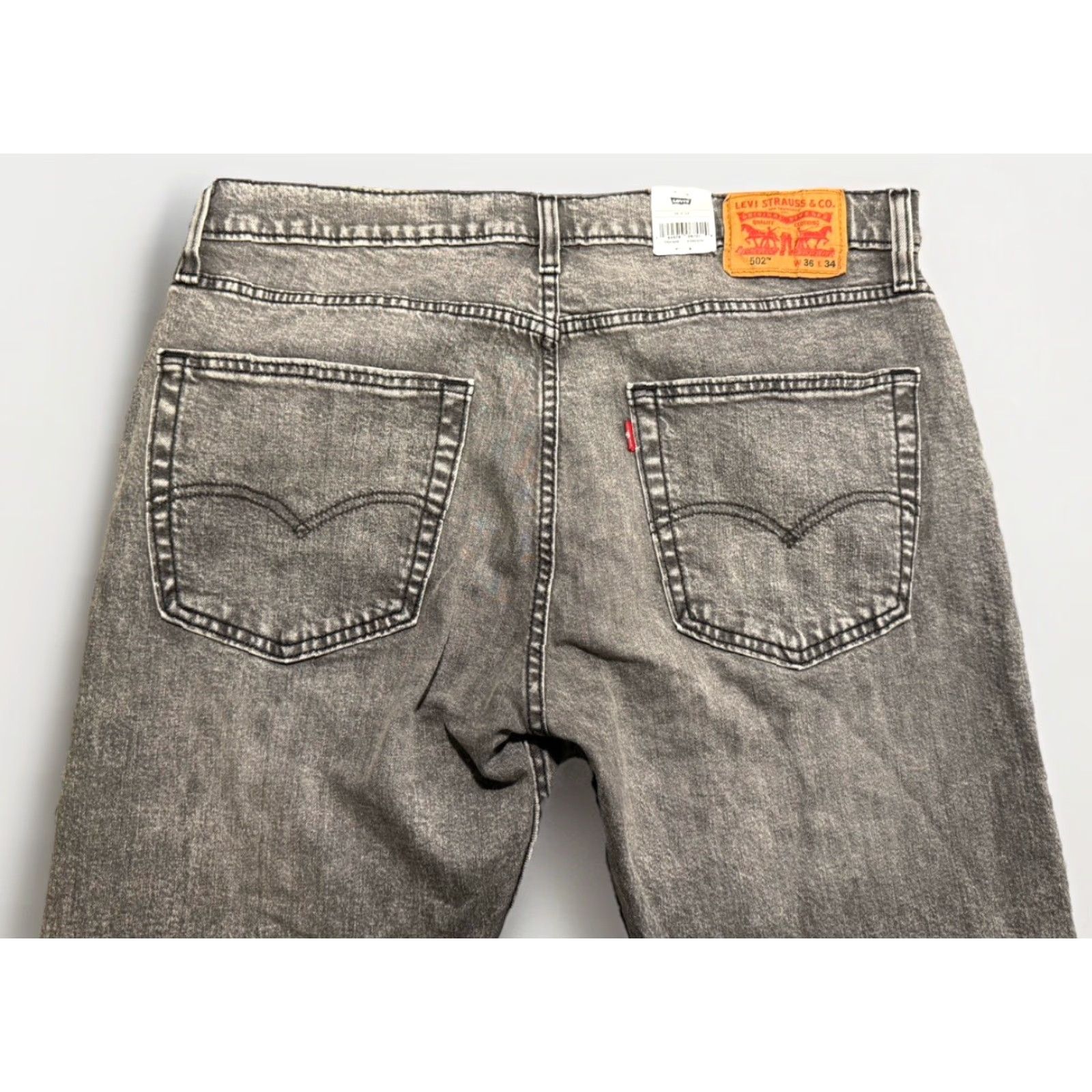 Levi's Levi's 502 Taper Jeans - Jeans - Men - 36x33 - Sky Gray - Regular Fit - Stretch Denim - 5-Pocket - Button ZIP - Cotton Blend Size US 36 / EU 52 - 5 Thumbnail