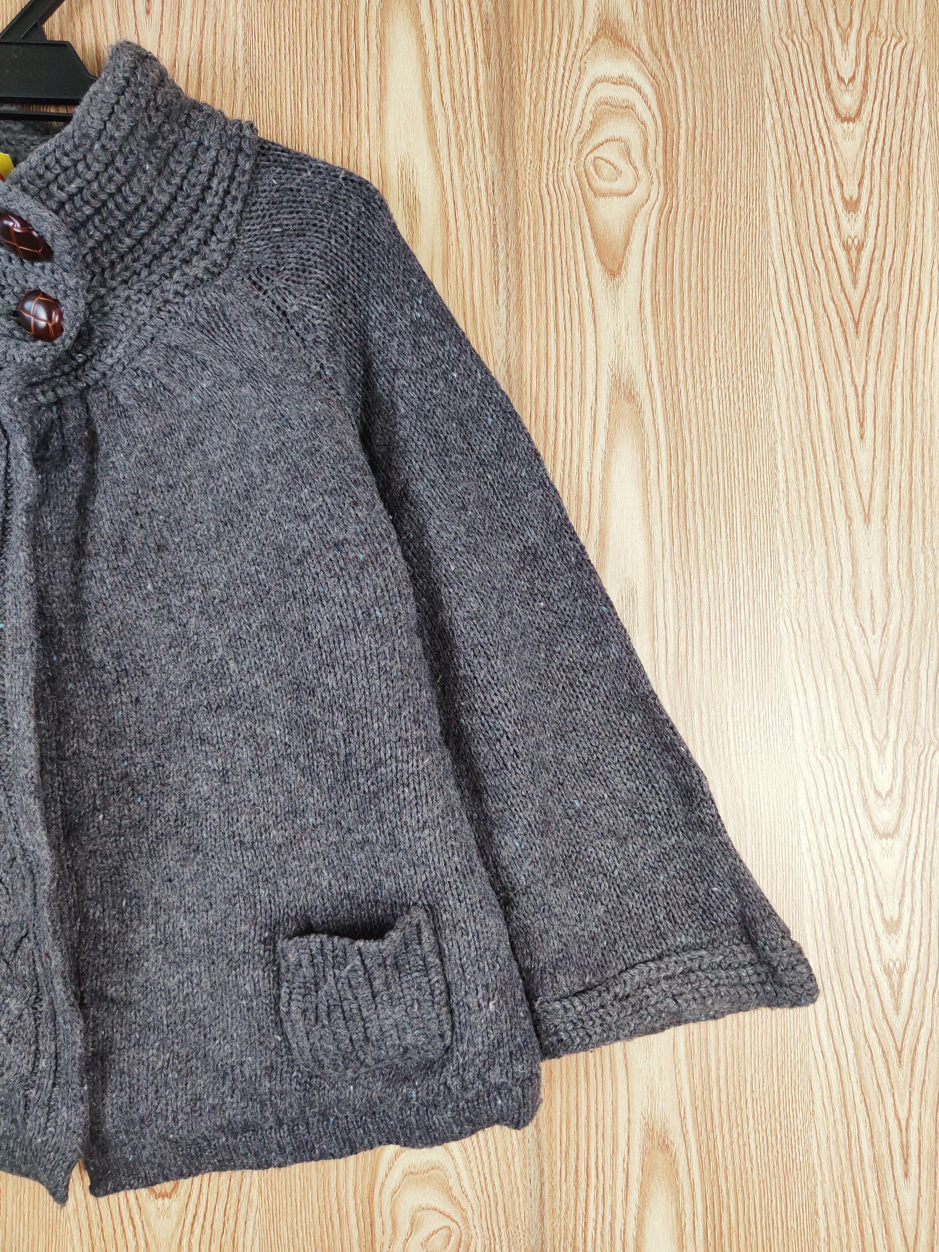 Japanese Brand × Vintage Maca Dark Gray Knitwear Cardigan #W366 Size S / US 4 / IT 40 - 5 Thumbnail