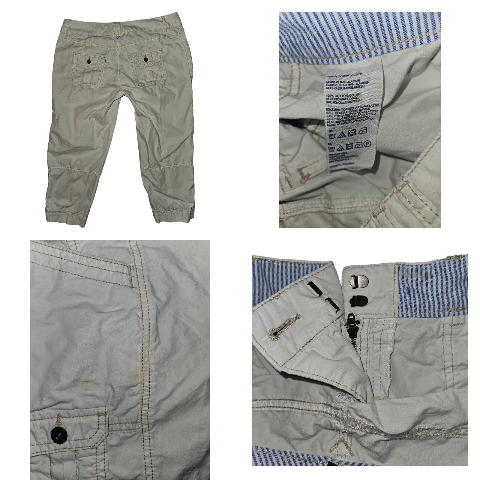 Tommy Hilfiger Tommy Hilfiger Capri Pants Women's White Size 8 Tapered Casual Preppy Lt Weight Size 30" / US 8 / IT 44 - 8 Thumbnail