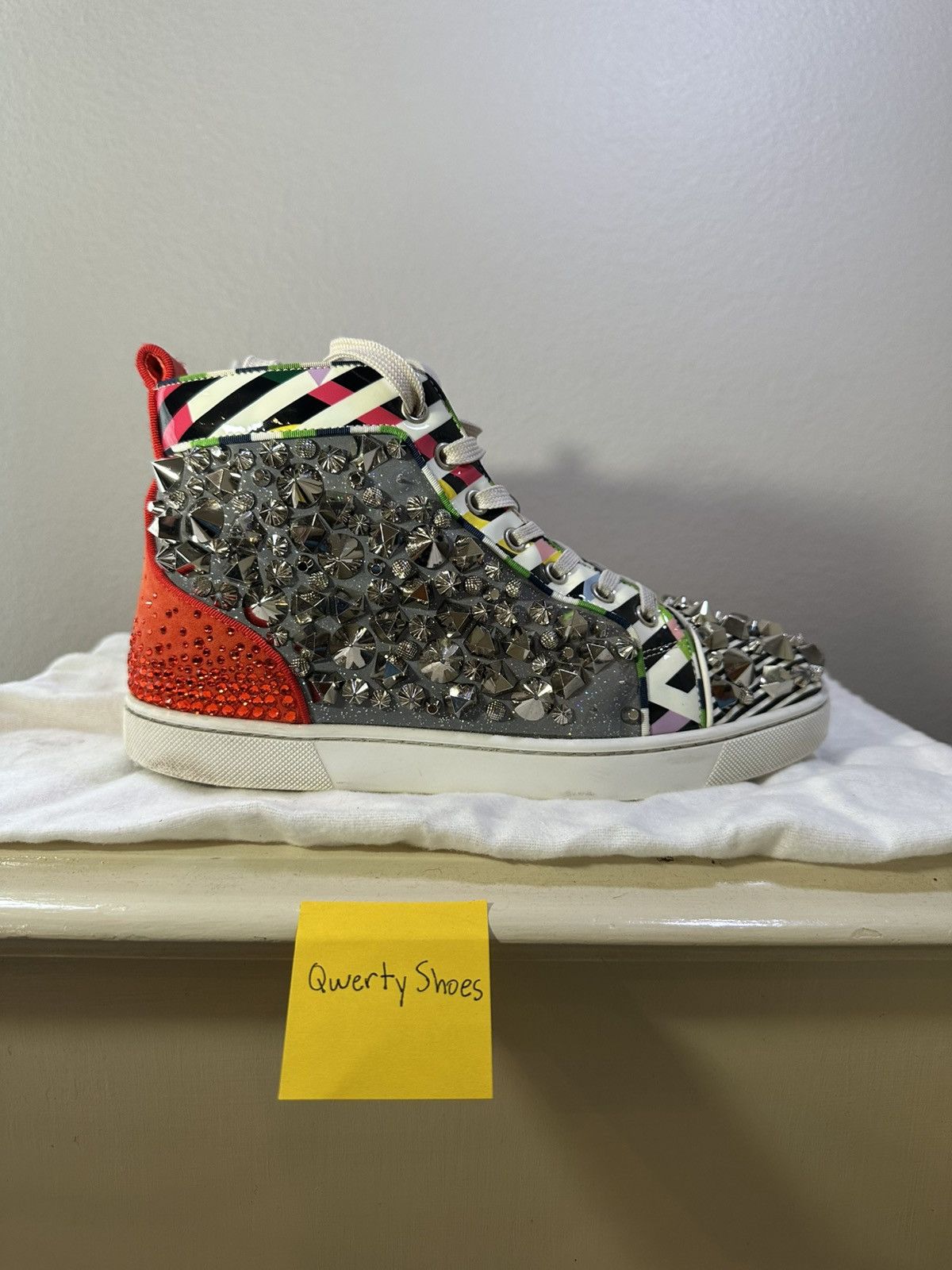 Christian Louboutin Christian Louboutin Rockstud Hightop Size US 8 / IT 38 - 3 Thumbnail