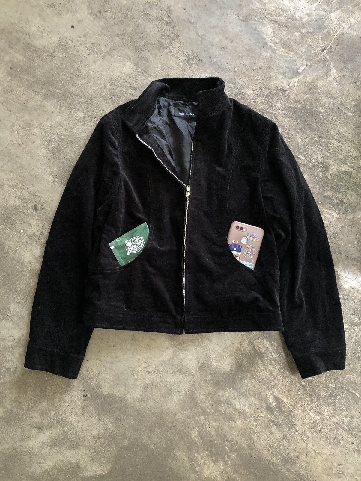 If Six Was Nine BLUE STREAK CORDUROY JACKET FUR LAYER IFSIXWASNINE LGB STYLE Size ONE SIZE - 7 Thumbnail