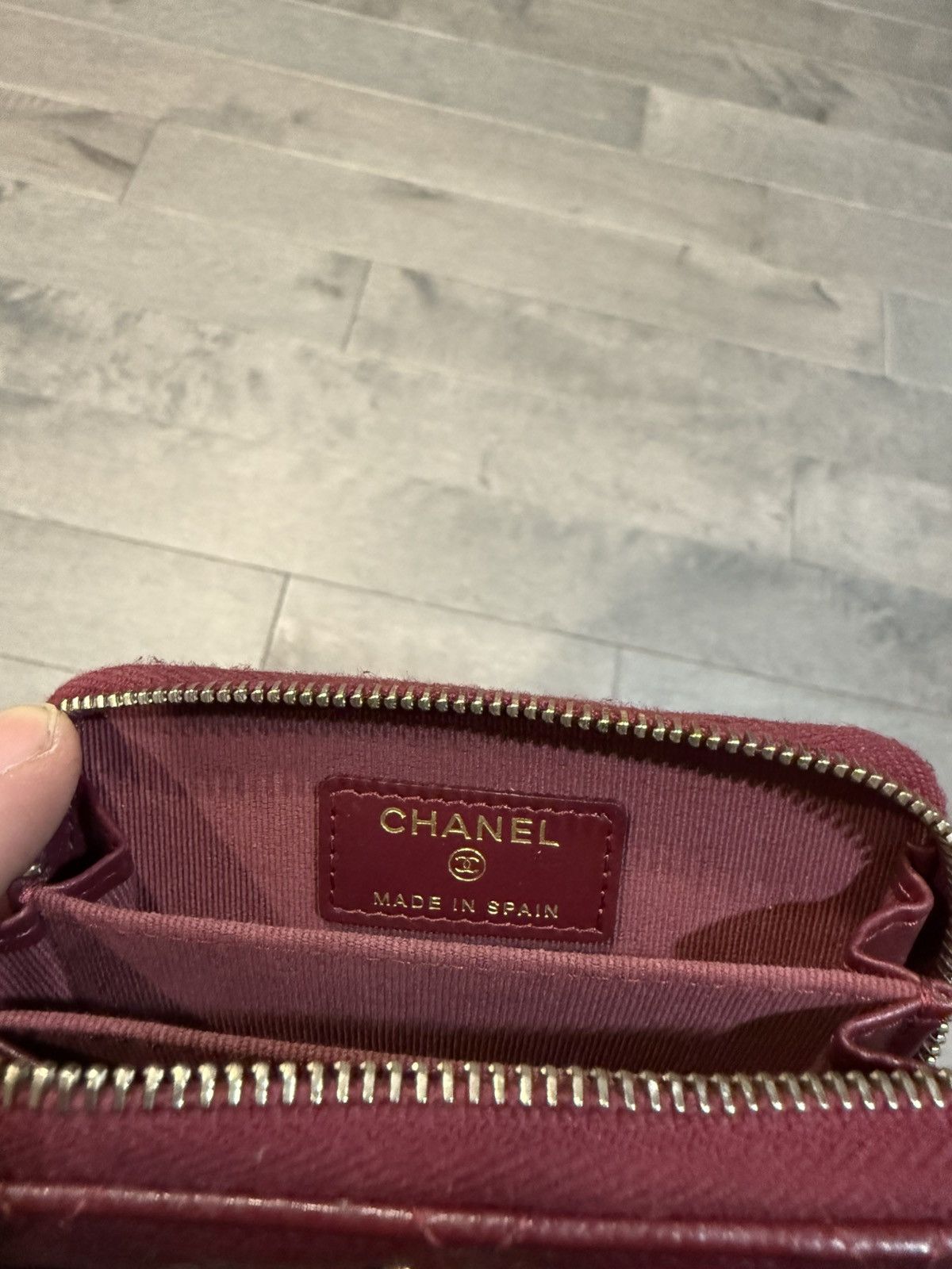 Chanel Channel wallet wine Size ONE SIZE - 4 Thumbnail
