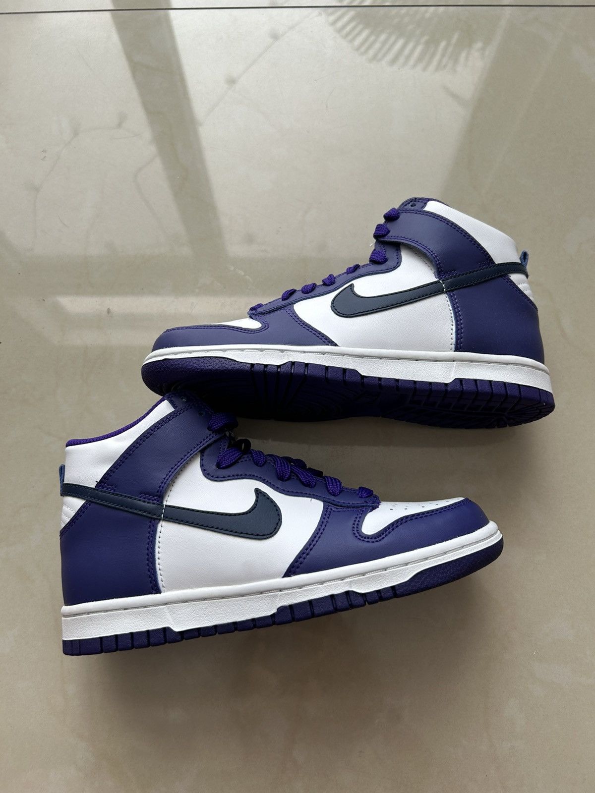 Nike Nike dunk High Electro Purple Size US 4.5 / IT 34.5 - 1 Thumbnail