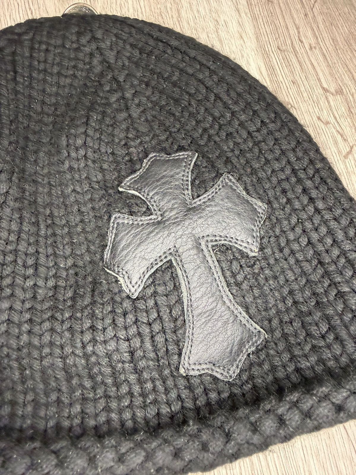 Chrome Hearts Vintage 1995 Chrome Hearts Cashmere Beanie • Silver Button Size ONE SIZE - 20 Thumbnail