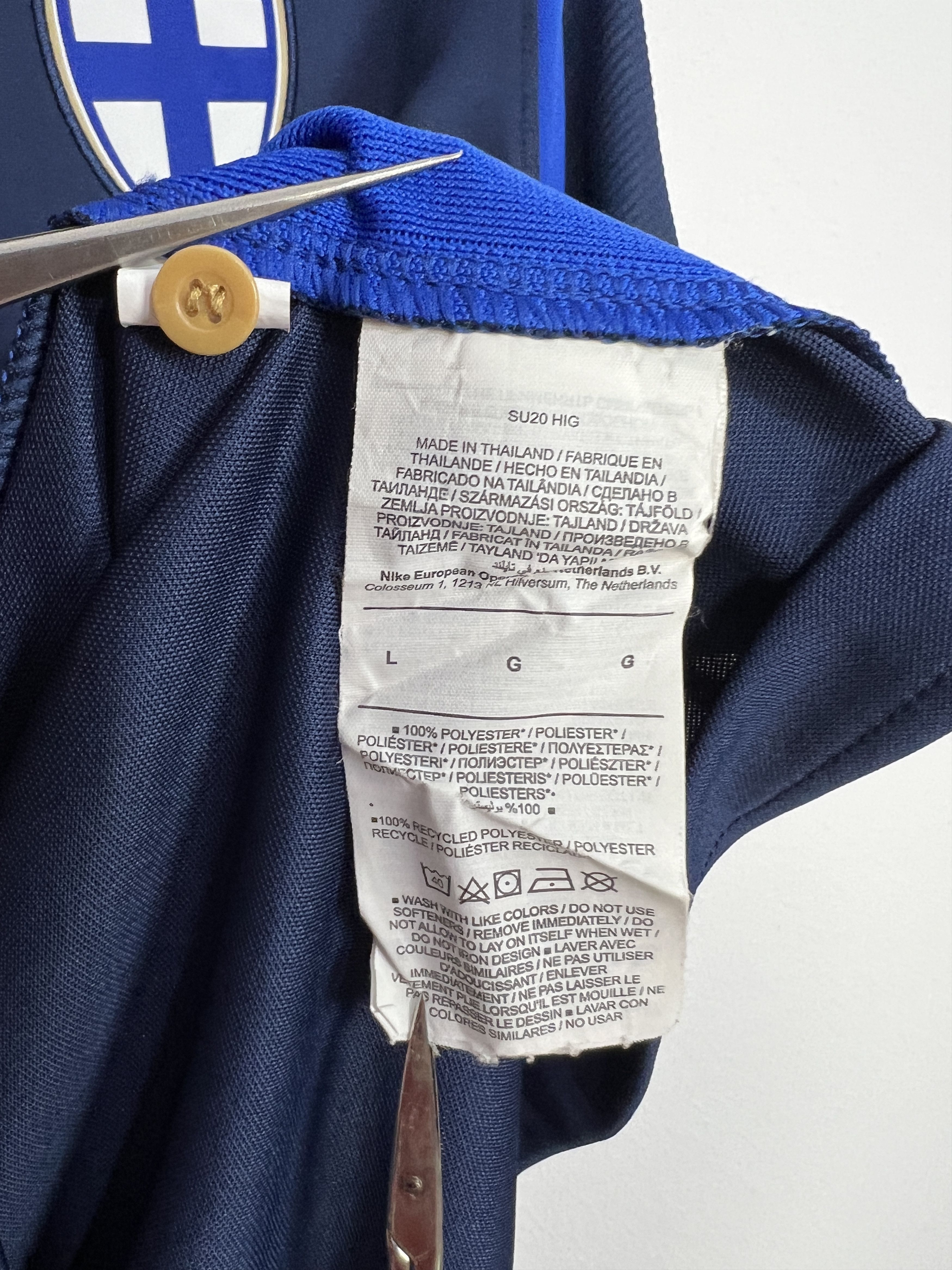 Nike Finland football shirt National Jersey Trikot Player Issue Size US L / EU 52-54 / 3 - 7 Thumbnail