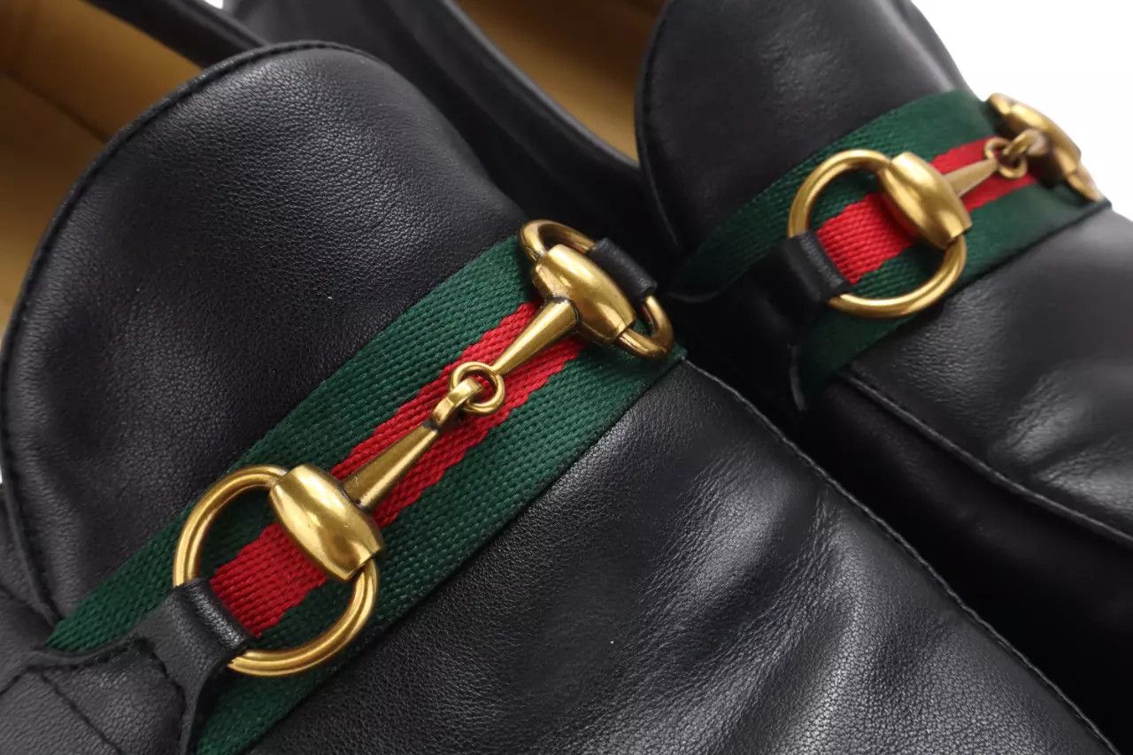 Gucci GUCCI Shoes Men's EU 43 Loafer Leather Slip On Almond Toe Size US 10 / EU 43 - 8 Thumbnail