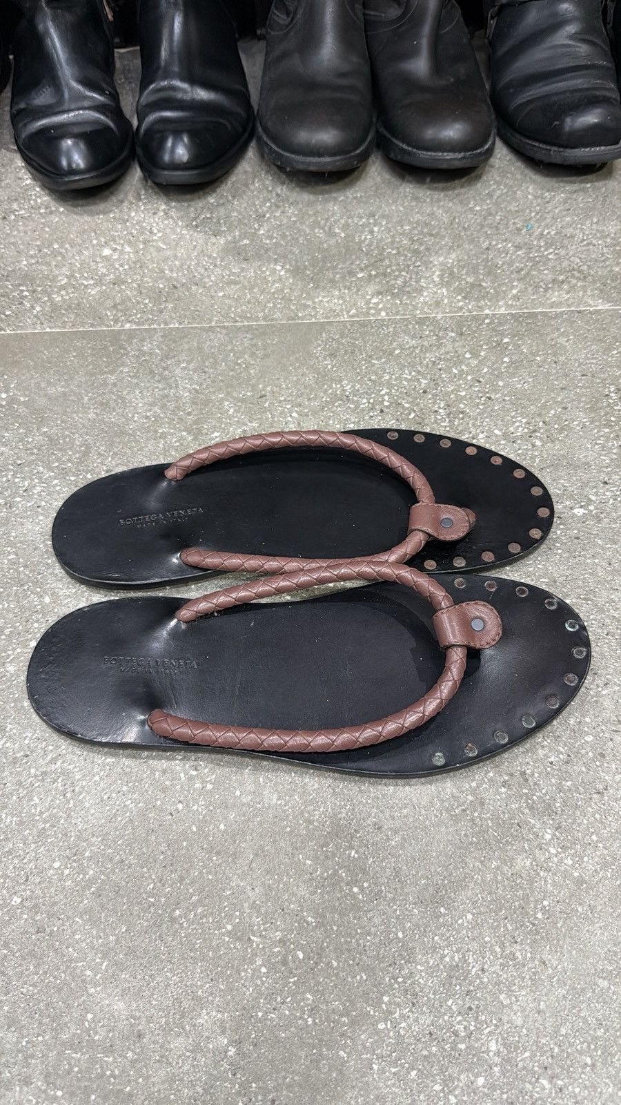 Bottega Veneta Vintage bottega veneta braided leather sandals Size US 11 / EU 44 - 2 Thumbnail