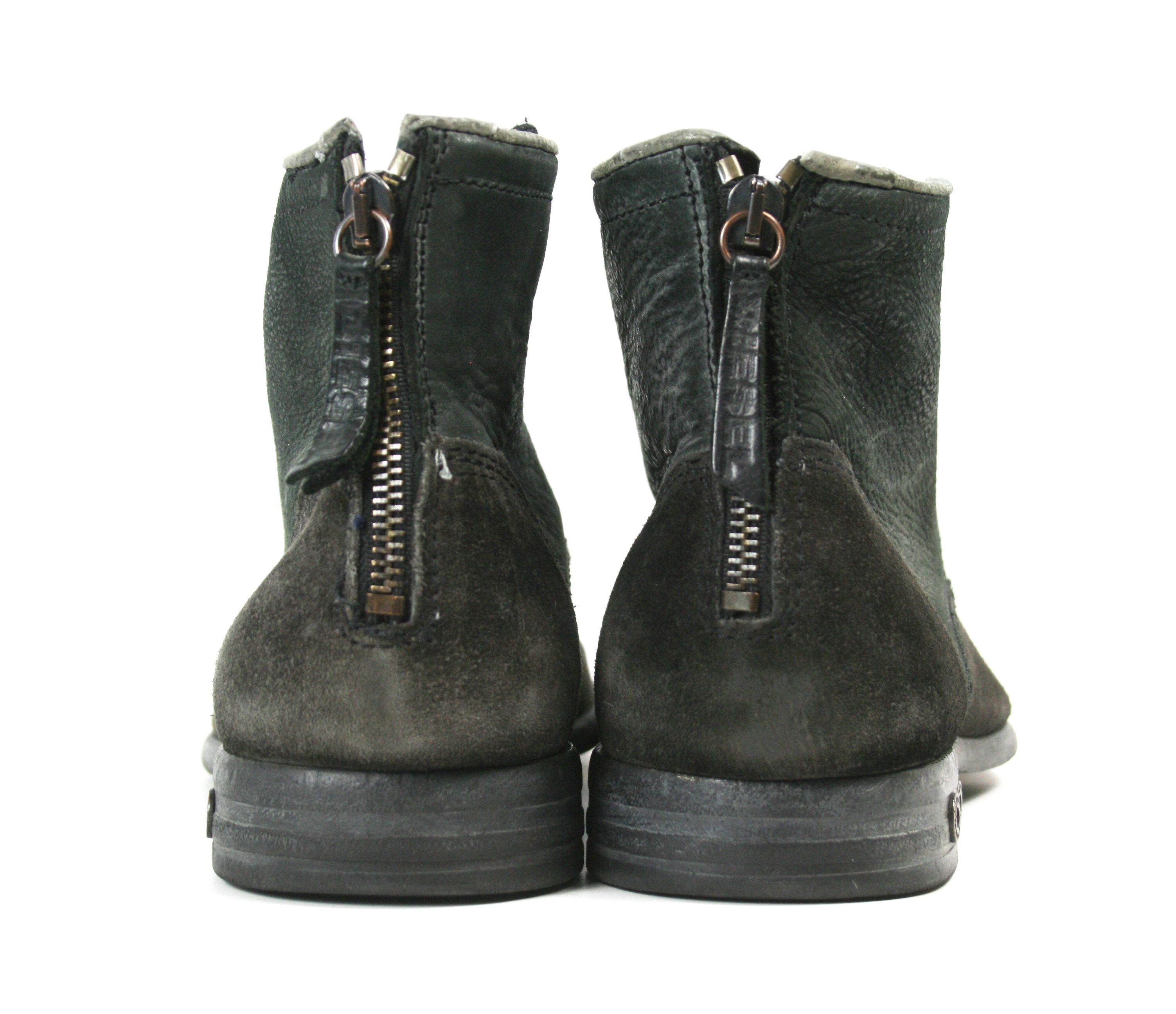 Diesel Biker Boa Vista Chron Zip Ankle Boots Size US 7 / EU 40 - 8 Thumbnail
