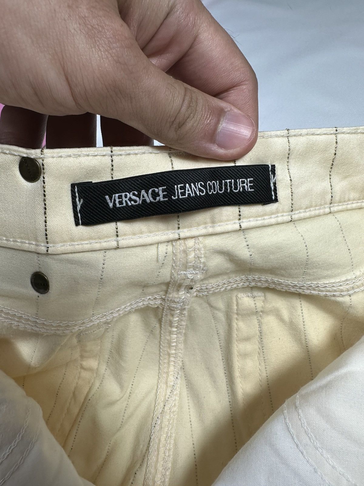 Versace Jeans Couture Versace Jeans Couture Vintage Striped Pants Trousers Disco Size 27" / US 4 / IT 40 - 14 Thumbnail