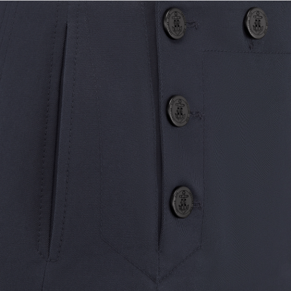 Dior o1w1db10925 447J08 Sailor Mini Skirt in Blue Size 27" / US 4 / IT 40 - 3 Thumbnail