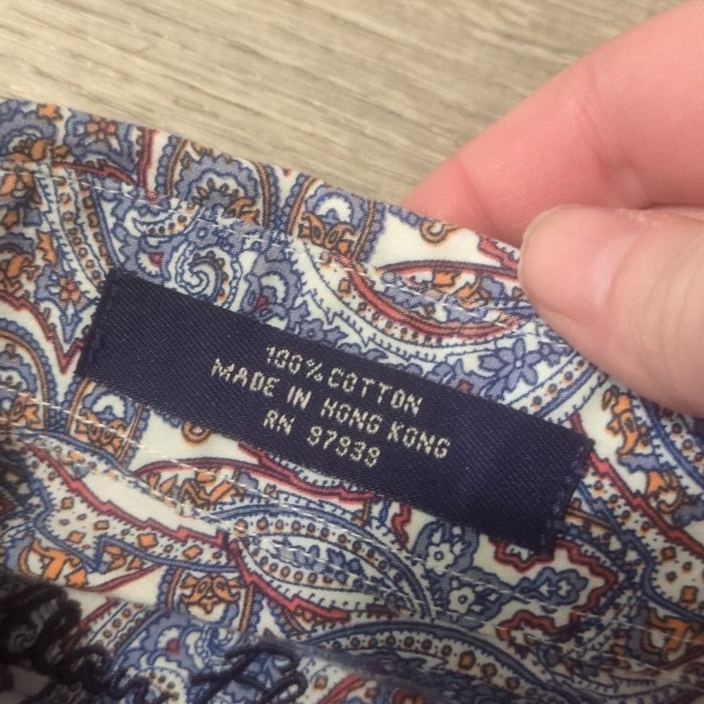Alan Flusser Alan flusser paisley button down shirt size large Size US L / EU 52-54 / 3 - 2 Thumbnail