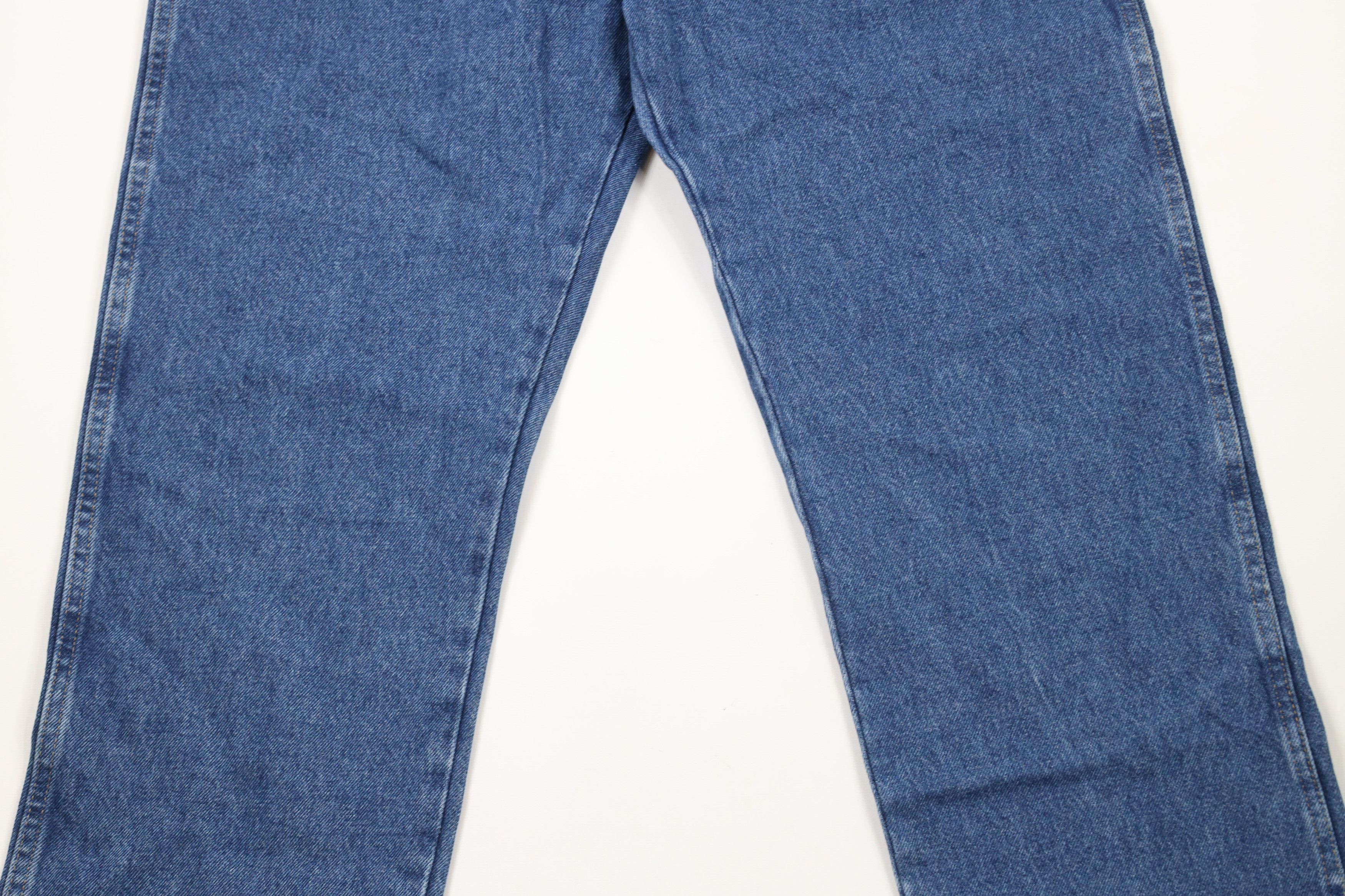 Vintage × Wrangler Deadstock Vintage Y2K Wrangler Leg Denim Jeans Blue Cotton Size US 36 / EU 52 - 3 Thumbnail