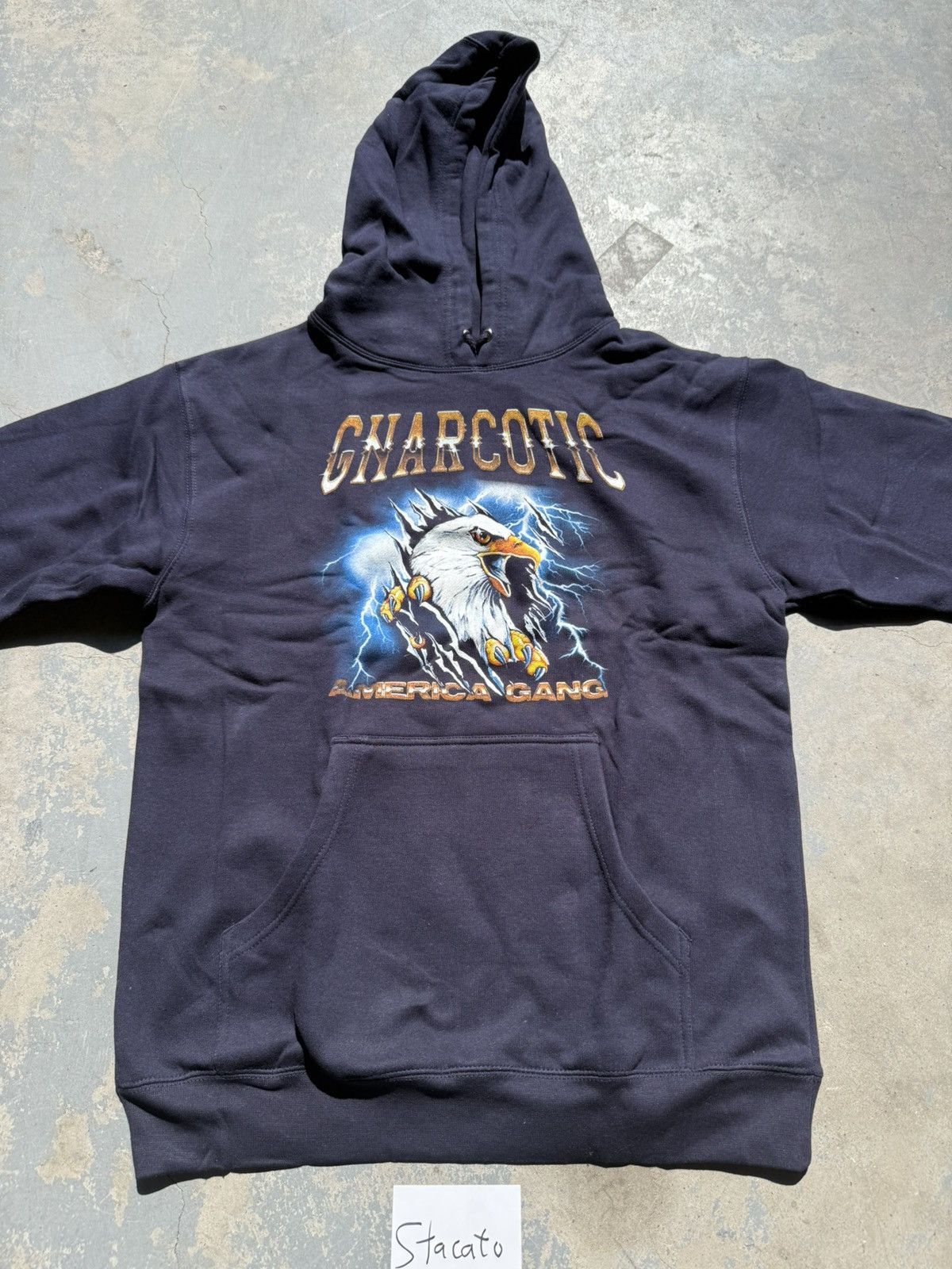 Gnarcotic Gnarcotic Lil Gnar America Gang Eagle Hoodie Navy Size US M / EU 48-50 / 2 - 1 Thumbnail