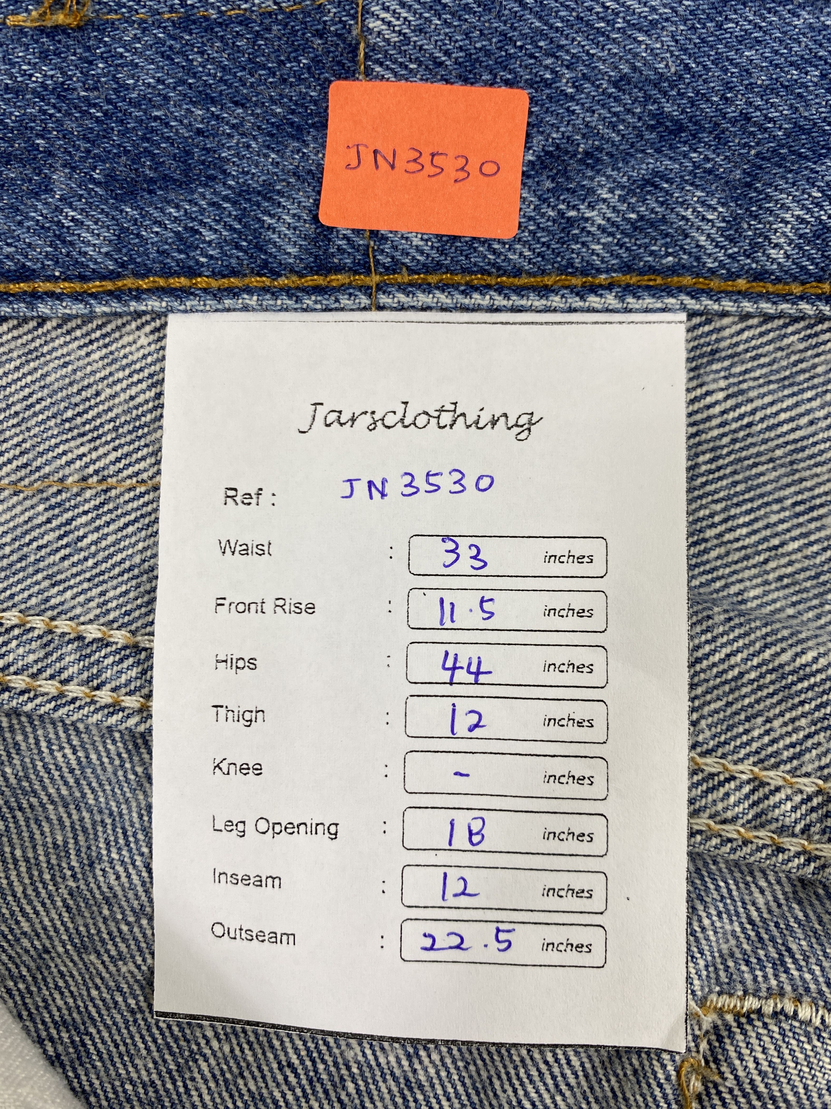 Levi's Distressed Vintage Levi's 501 Short Denim Jeans 33x12-JN3530 Size US 33 - 6 Thumbnail