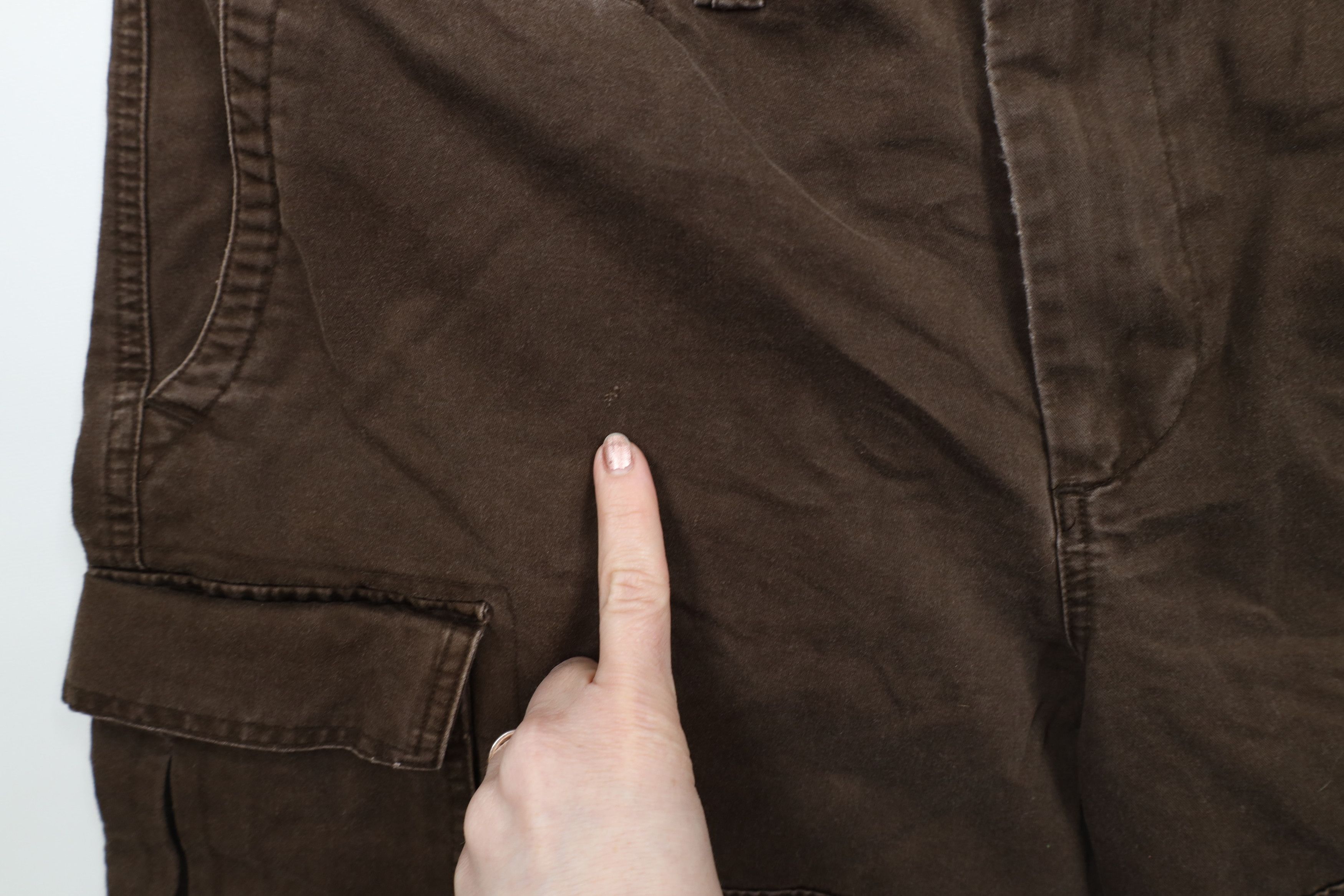 Gap × Vintage Vintage Gap Above Knee Heavyweight Cargo Shorts Brown Cotton Size US 36 / EU 52 - 5 Thumbnail