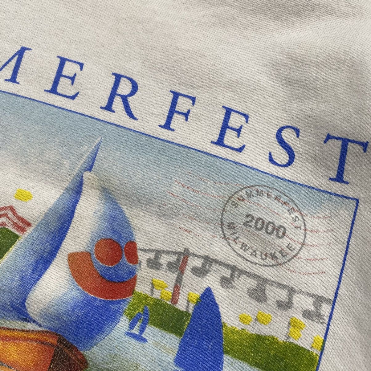 Fruit Of The Loom Vintage y2k Milwaukee SummerFest Boxy Crewneck Size US S / EU 44-46 / 1 - 3 Thumbnail