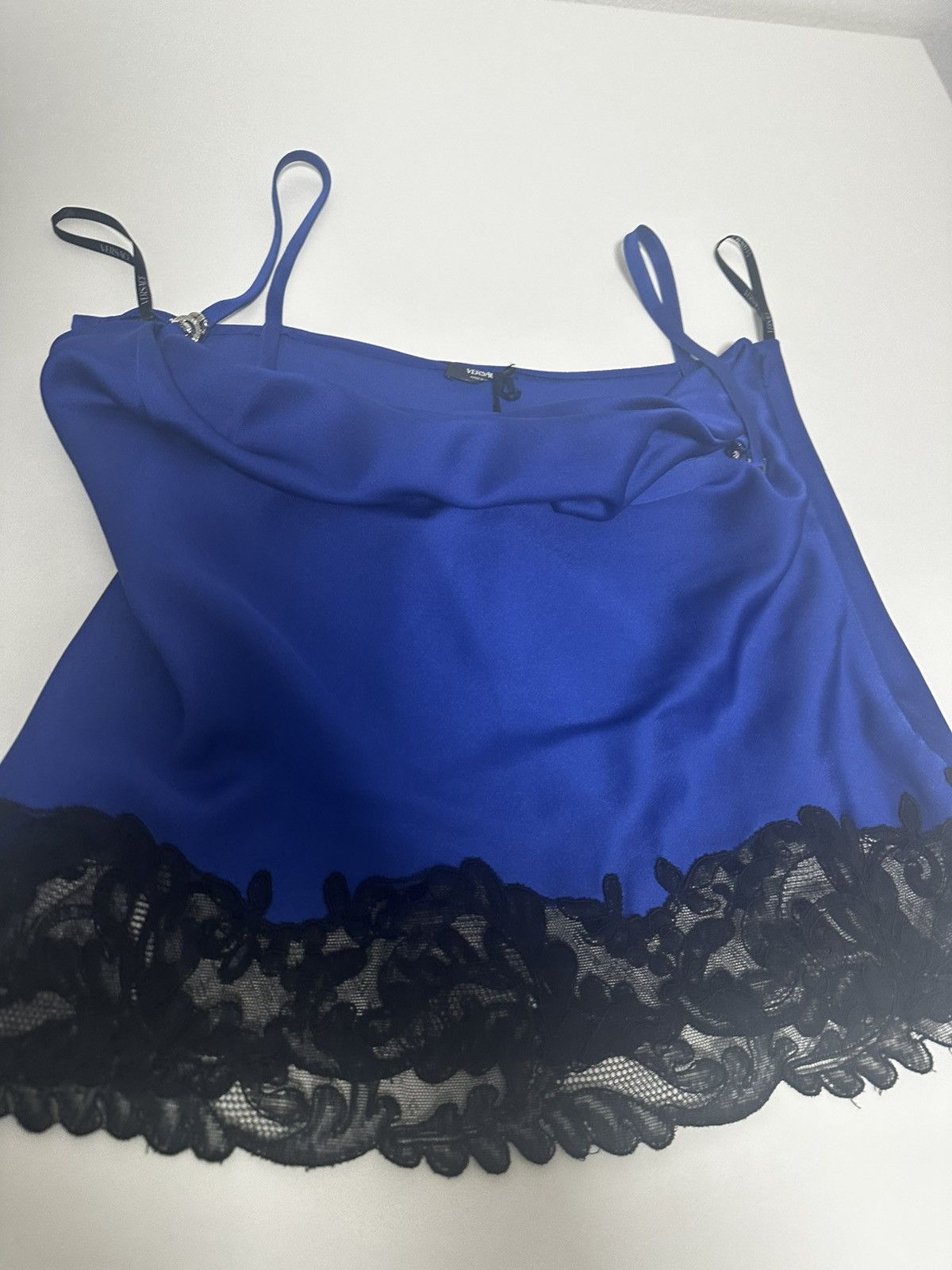 Versace Versace Blue Camisole Top Size M / US 6-8 / IT 42-44 - 2 Thumbnail