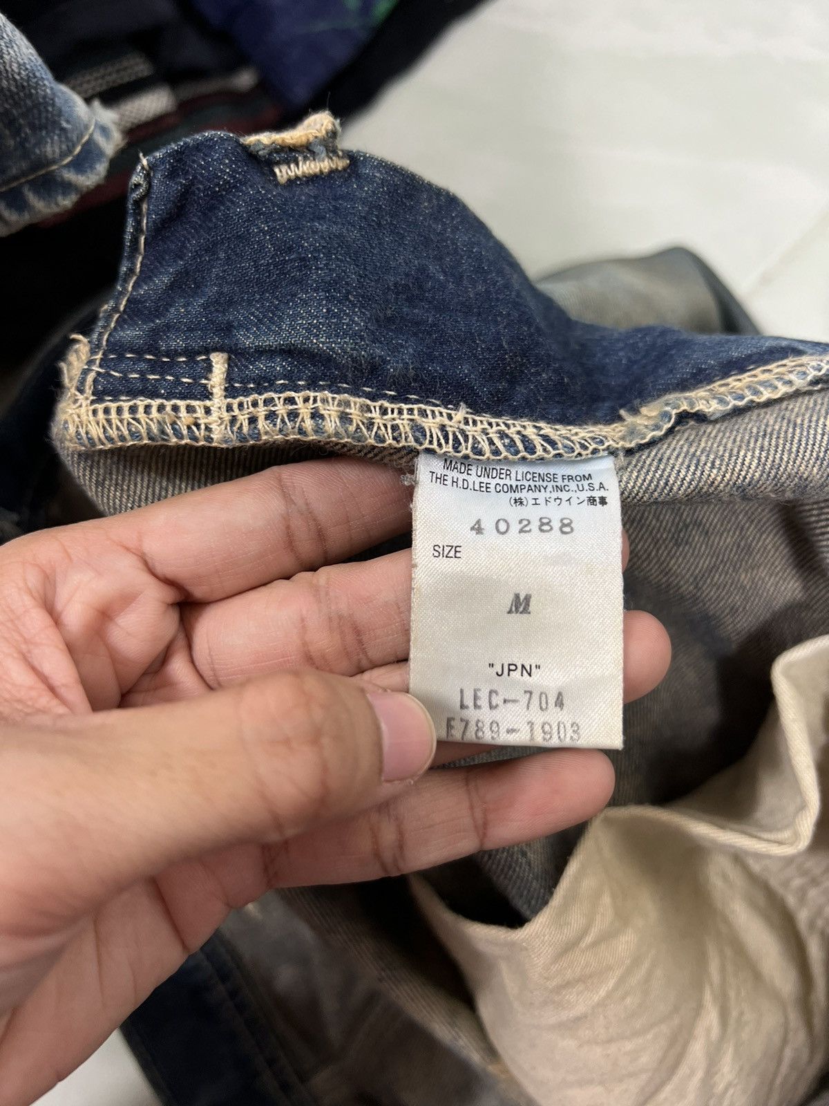 Lee × Vintage 🔥 VINTAGE LEE UNION MADE WORKS DENIM Size US 32 / EU 48 - 15 Thumbnail