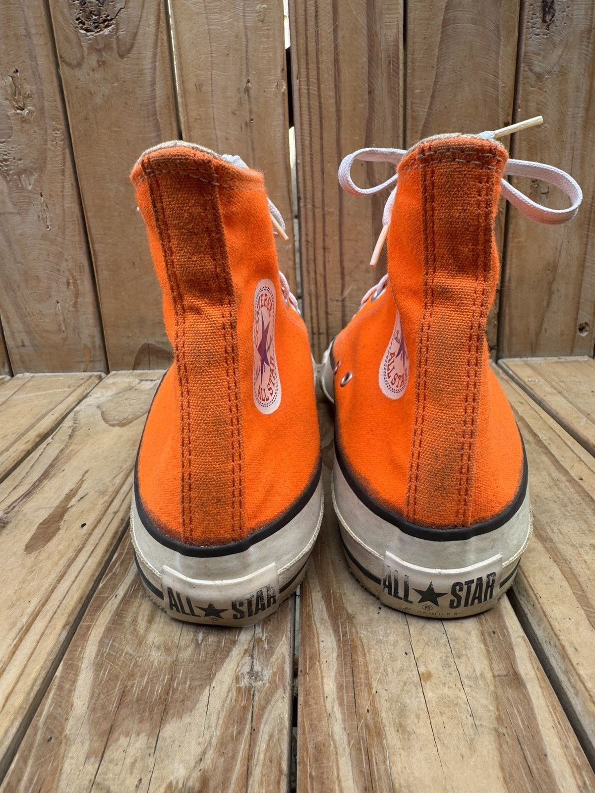 Converse VTG converse all star Hi Top canvas sneakers made in USA Size US 6.5 / EU 39-40 - 10 Thumbnail
