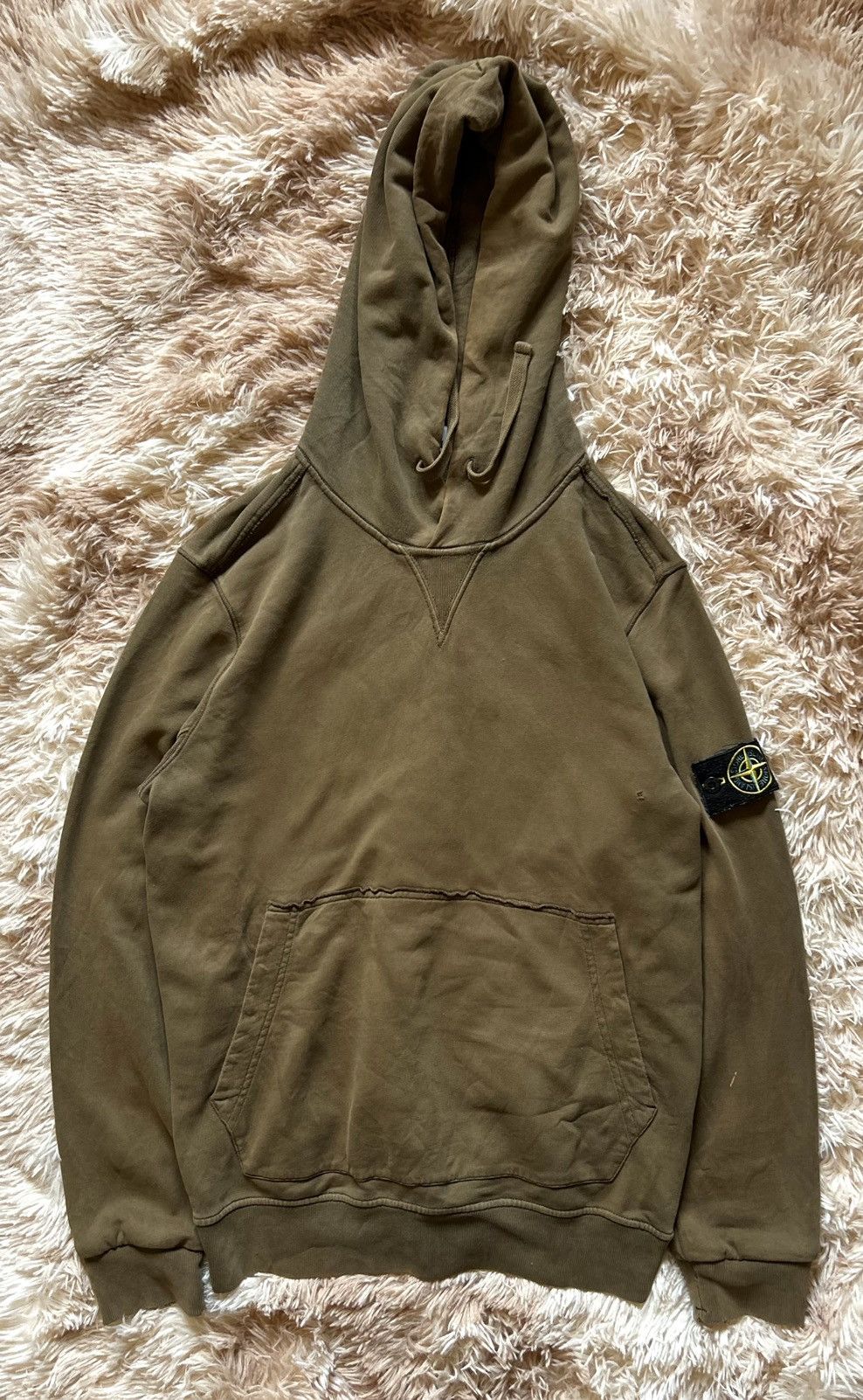 Stone Island 💥CRAZY💥 RARE COLOURED DISTRESSED STONE ISLAND GARMENT HOODIE Size US L / EU 52-54 / 3 - 2 Thumbnail
