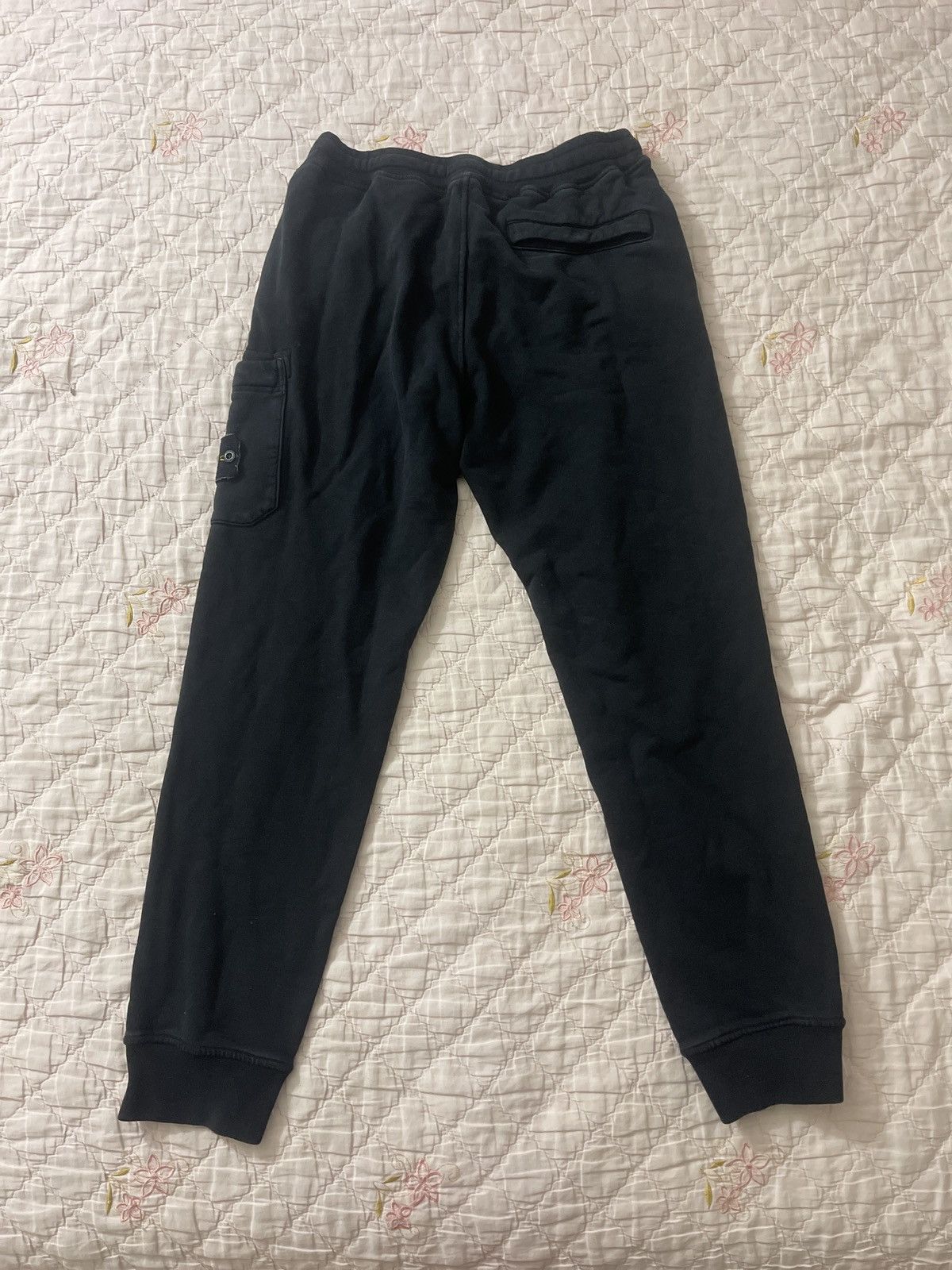 Stone Island × Vintage Stone Island Black Sweatpants Size US 31 - 2 Thumbnail