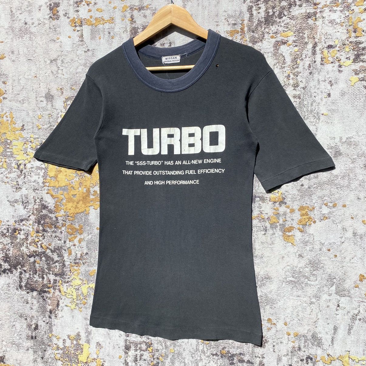 Vintage Vintage Nissan Turbo Racing Shirt Turbo Distressed Size US S / EU 44-46 / 1 - 3 Thumbnail