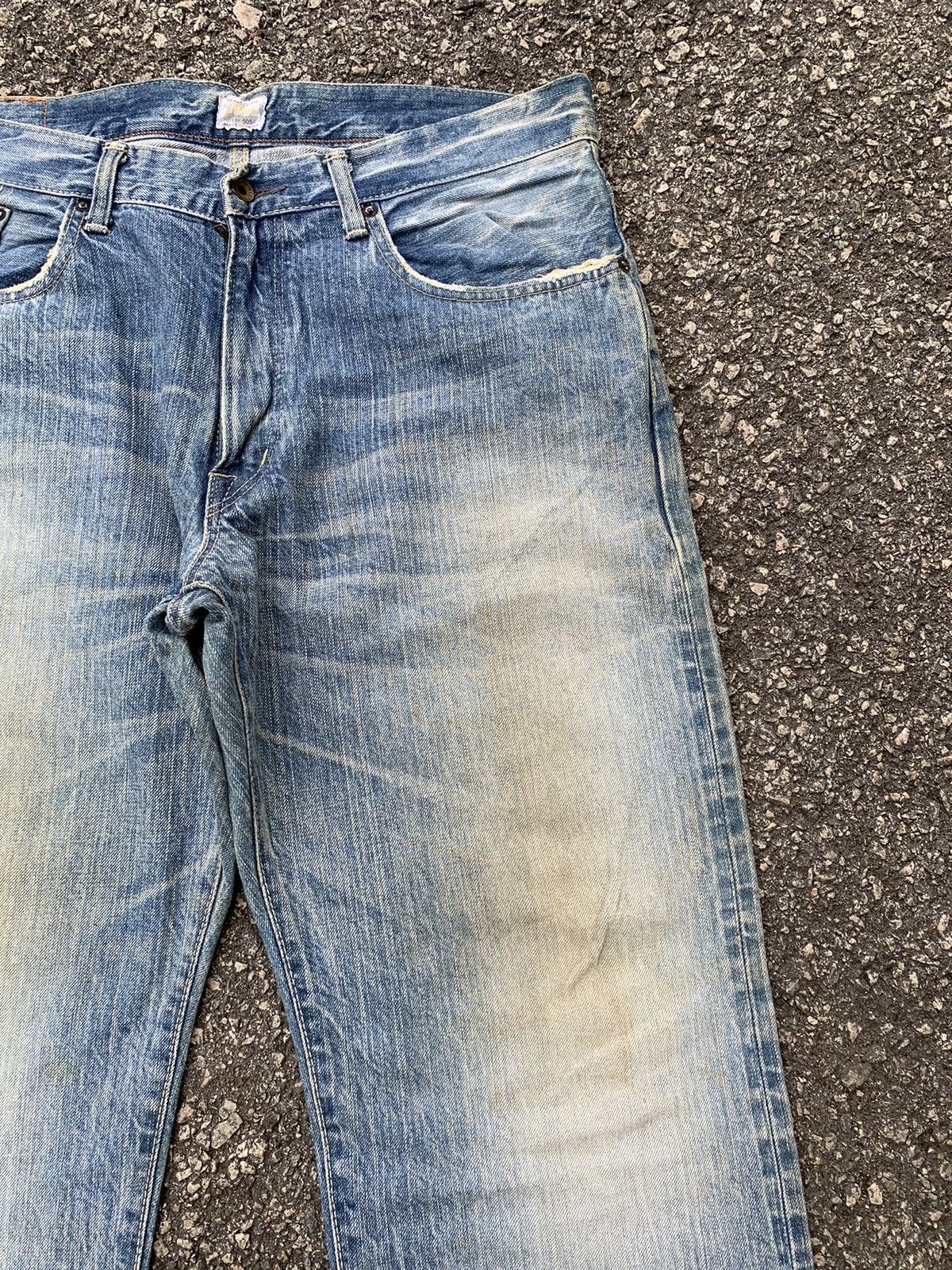 Kapital Edwin Selvedge 505Z Mudwash Distressed Denim Size US 37 - 13 Thumbnail