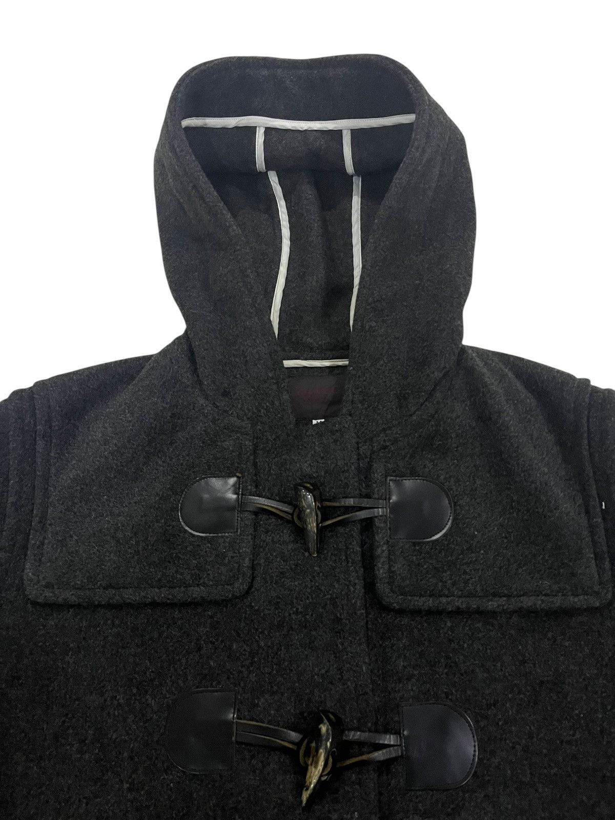 Designer × Japanese Brand × Takeo Kikuchi 🇯🇵 TAKEO KIKUCHI WOOL DUFFLE LONG COAT/JACKET Size US M / EU 48-50 / 2 - 6 Thumbnail