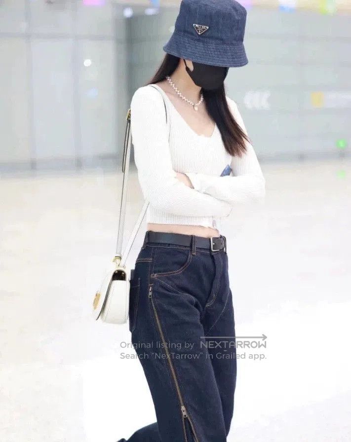 Prada Prada Blue Denim Bucket Hat L. Size ONE SIZE - 4 Thumbnail