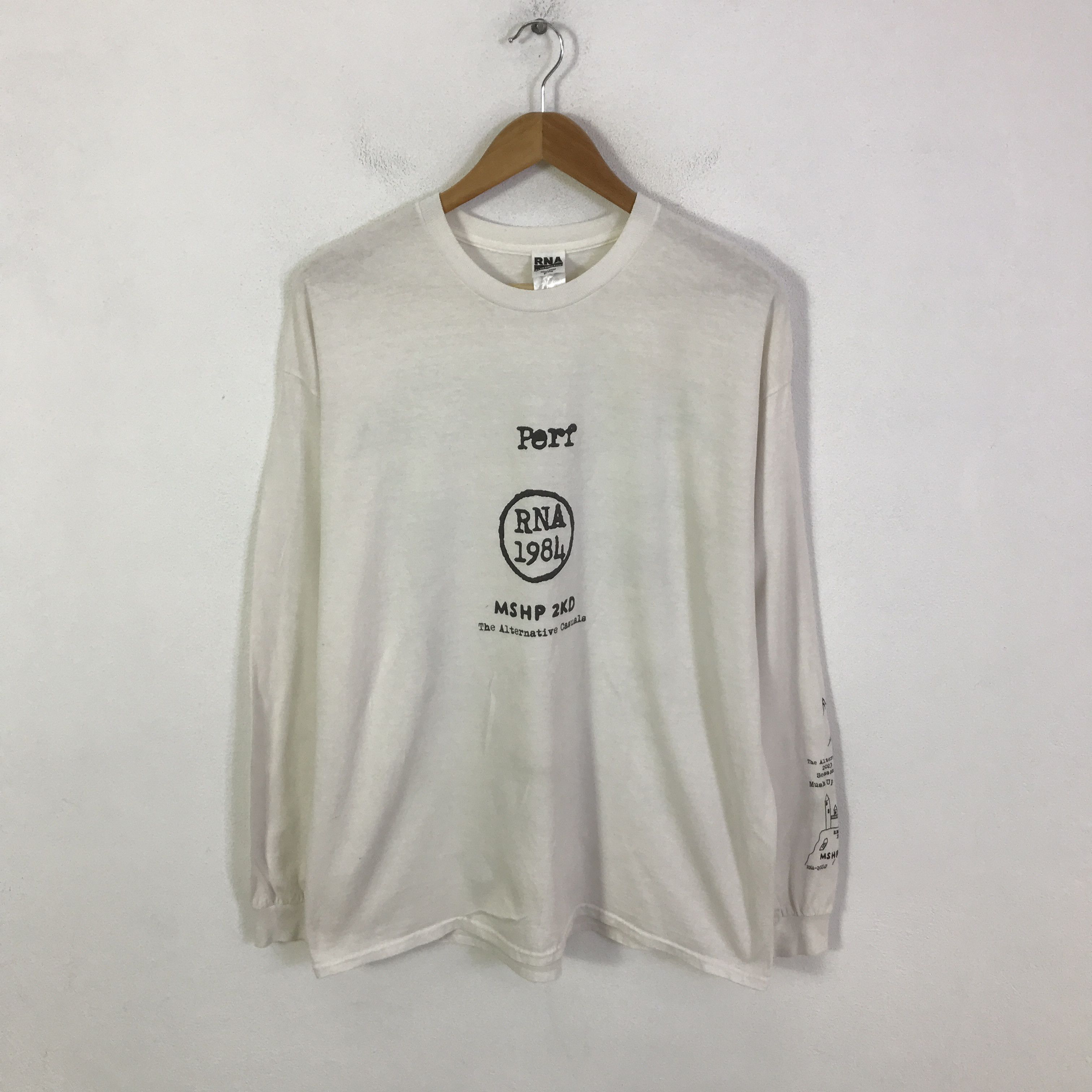 Japanese Brand Rna x 1984 japan design long sleeve t-shirt K117B4 Size US M / EU 48-50 / 2 - 2 Thumbnail