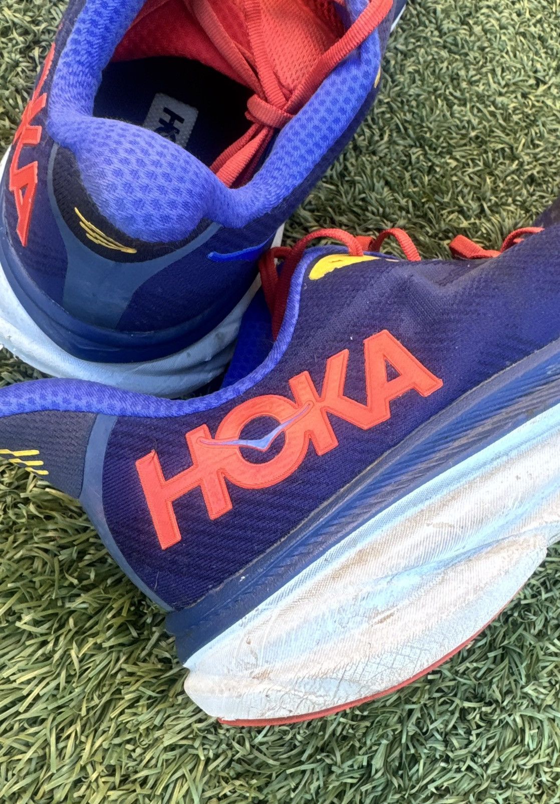 Hoka Hoka One One Clifton 9 Blue Cushioning Road Running Shoes 14 Size US 14 / EU 47 - 6 Thumbnail