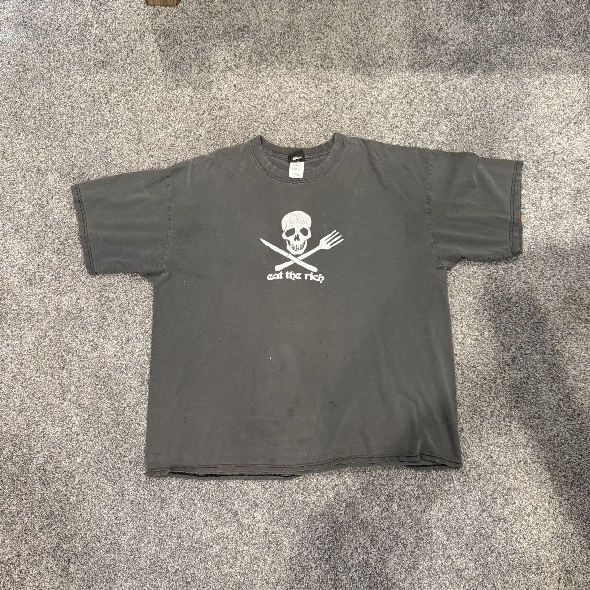 No Fear No Fear Eat the Rich Grey Vintage Tee Size US XXL / EU 58 / 5 - 1 Thumbnail