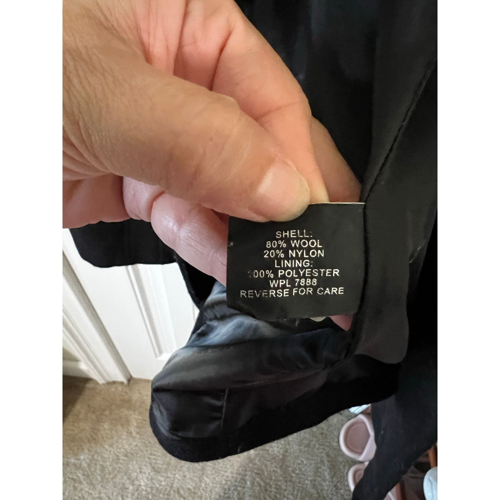 Anne Klein USED Classic Notched lapels Thick Double Breasted Coat Black Size M / US 6-8 / IT 42-44 - 11 Thumbnail