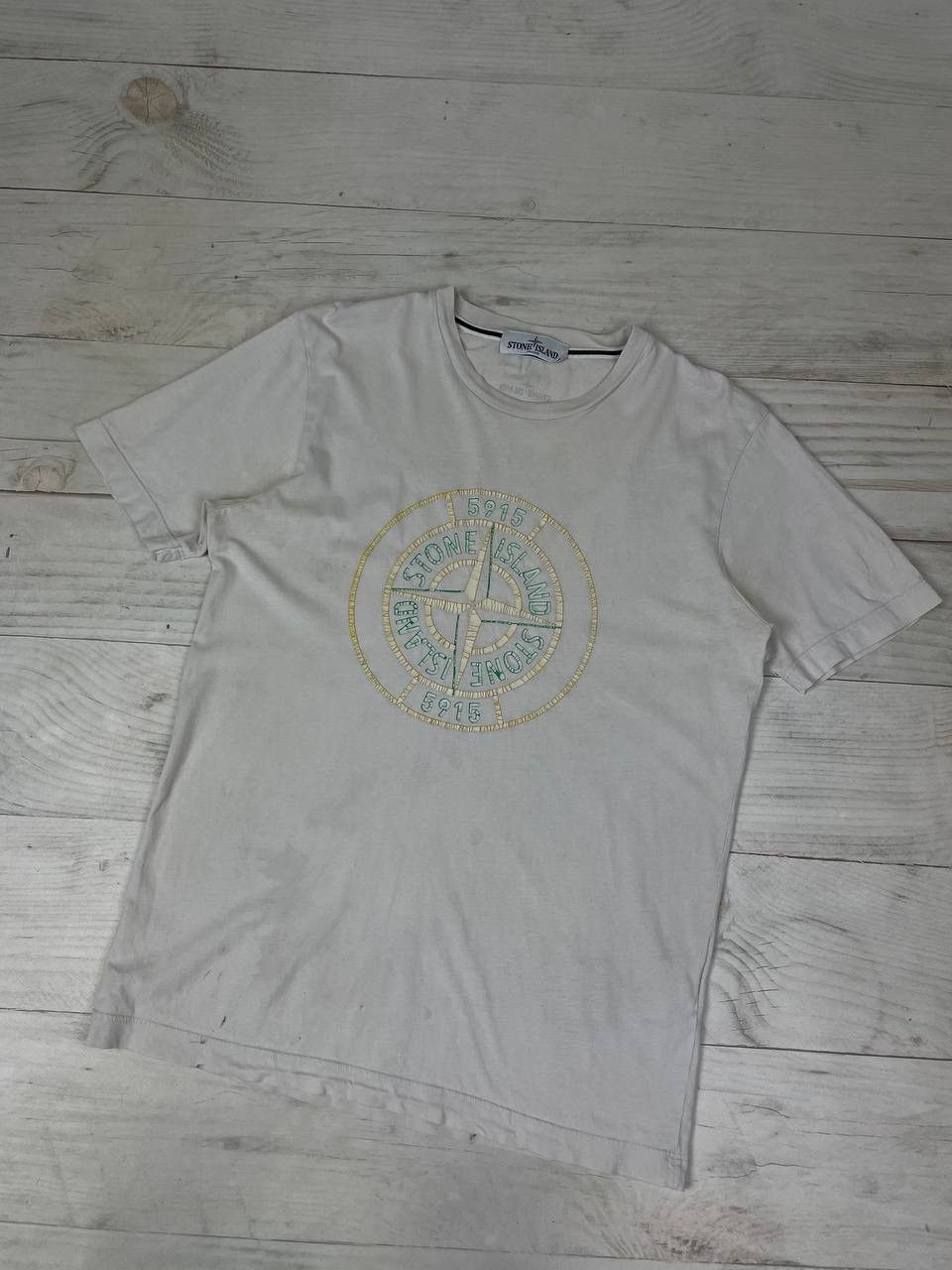 Stone Island Vintage Stone Island T Shirt Very Trashed Crezy Distressed Size US S / EU 44-46 / 1 - 1 Thumbnail
