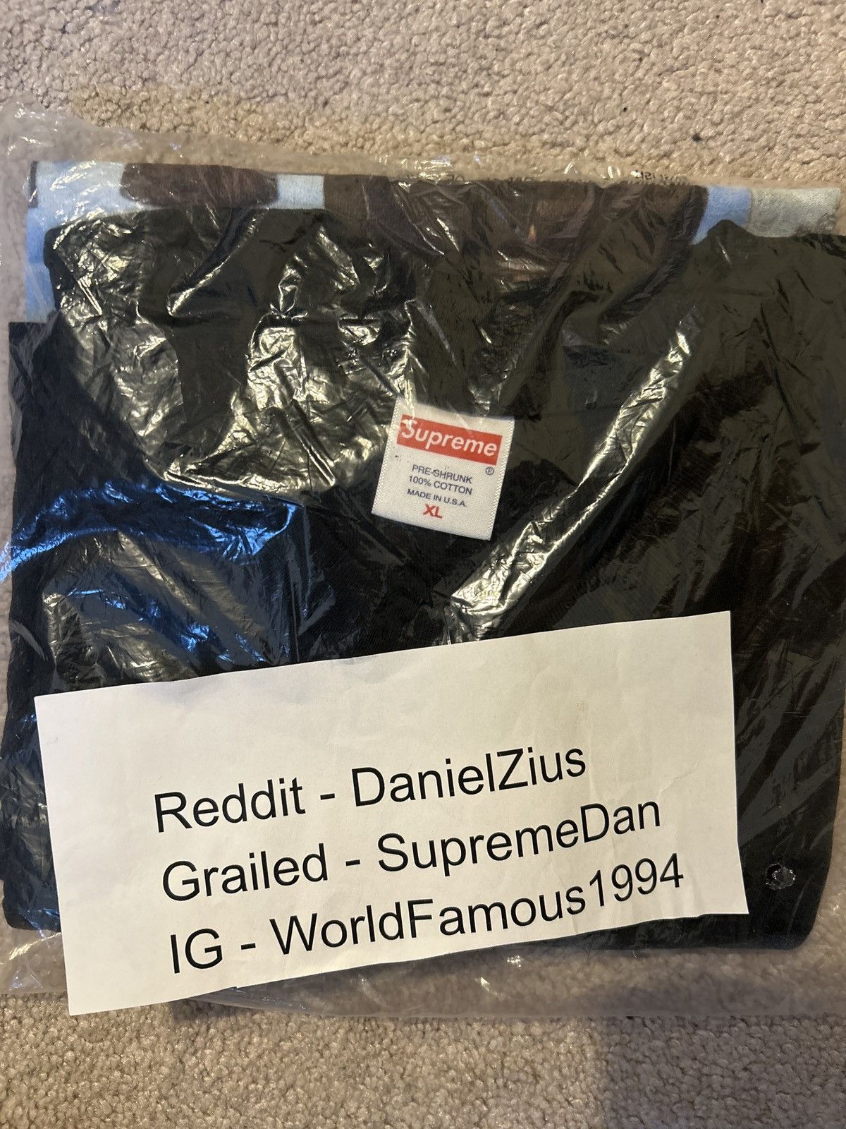 Supreme Supreme Levitation Tee 'Black' Size US XL / EU 56 / 4 - 2 Thumbnail