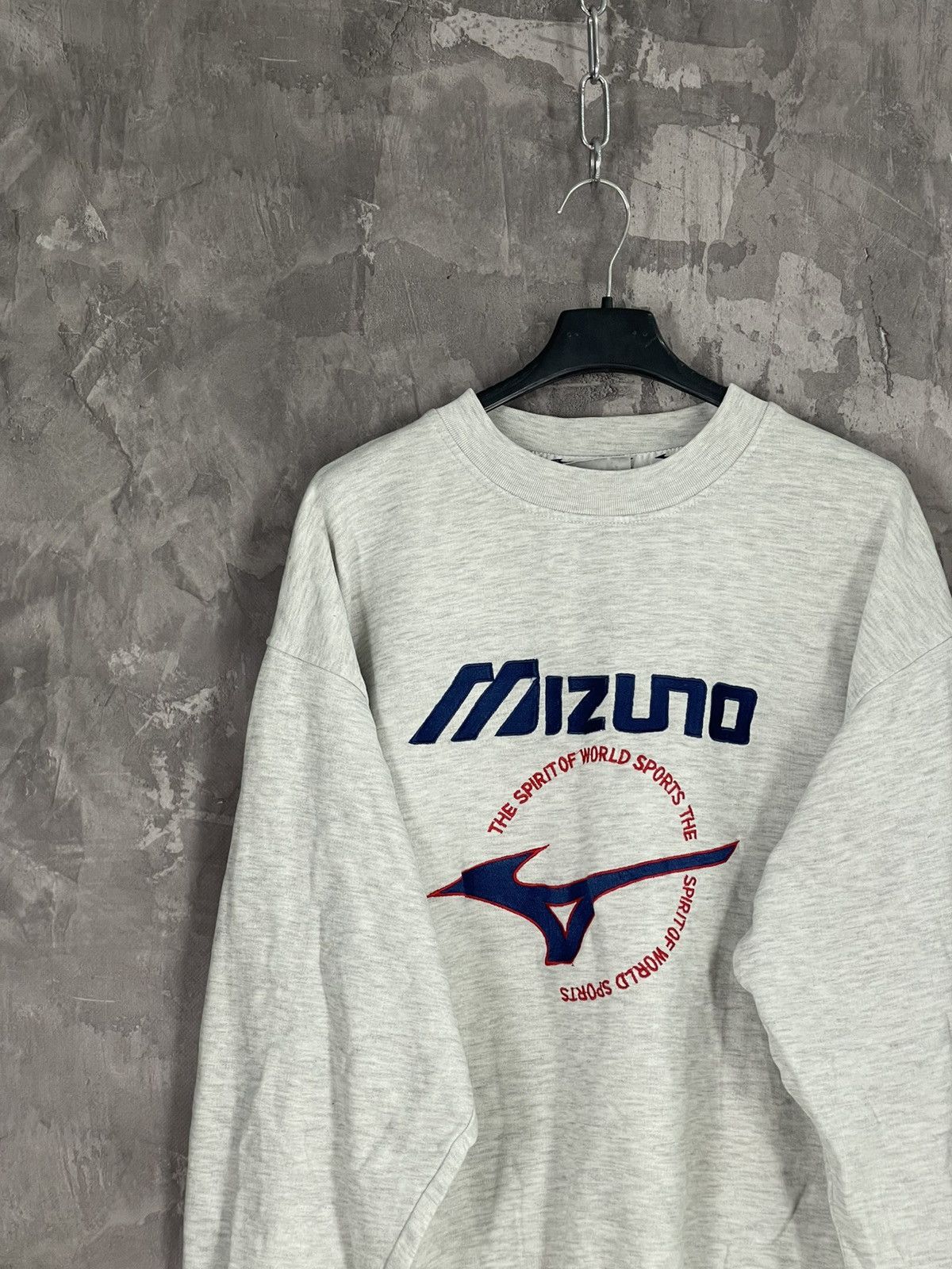 Japanese Brand × Mizuno × Vintage Vintage MIZUNO GRAY SWEATSHIRT WITH EMBROIDERED BIG LOGO Size US M / EU 48-50 / 2 - 3 Thumbnail
