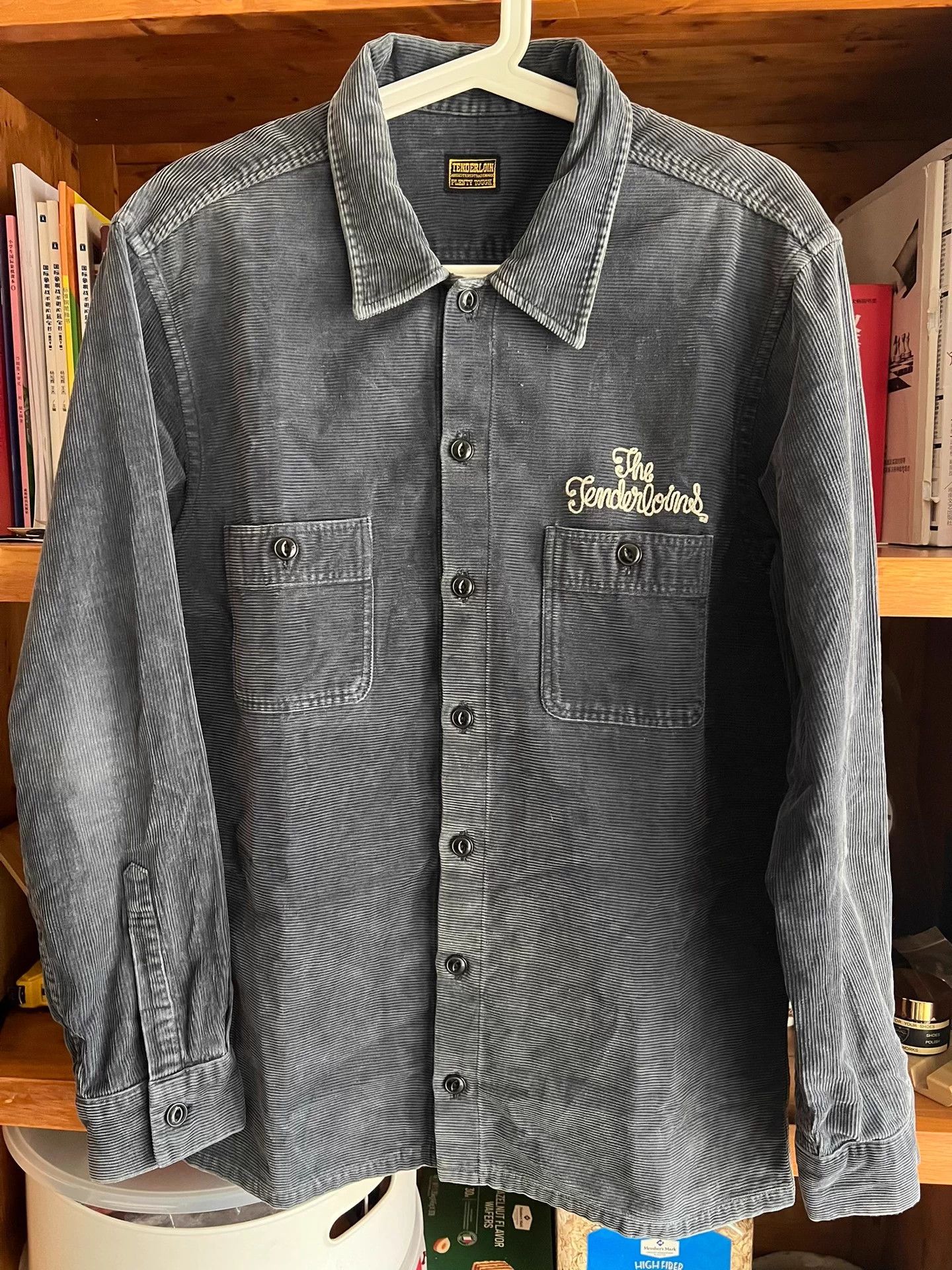 Tenderloin Tenderloin Japanese Indigo Corduroy Washed Work Shirt S Size US S / EU 44-46 / 1 - 1 Thumbnail