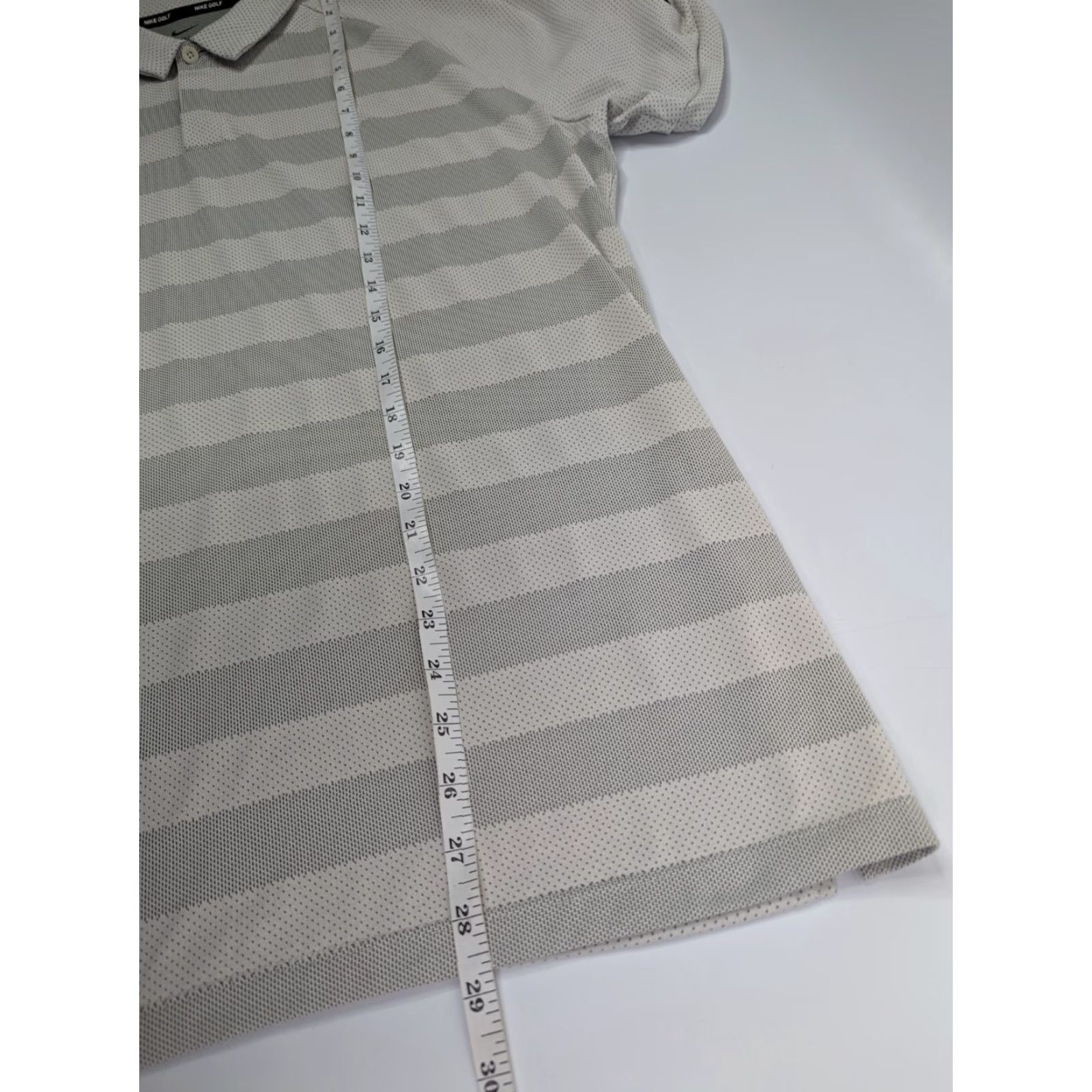 Nike Nike Zonal Cooling Striped Gray Golf Polo Shirt AH8467 Men's Size Large Size US L / EU 52-54 / 3 - 4 Thumbnail
