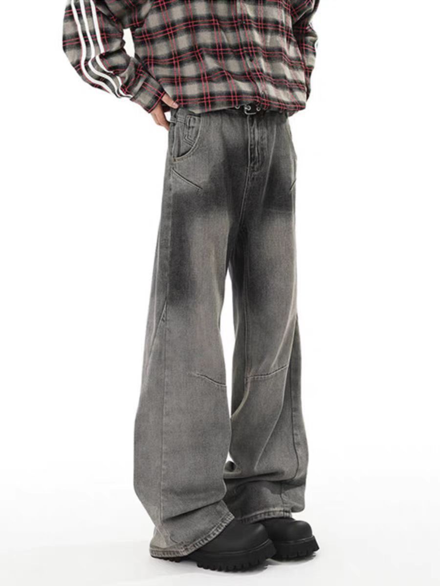 Japanese Brand × Jean Vintage washed street Y2K wide leg jeans Size US 32 / EU 48 - 2 Thumbnail