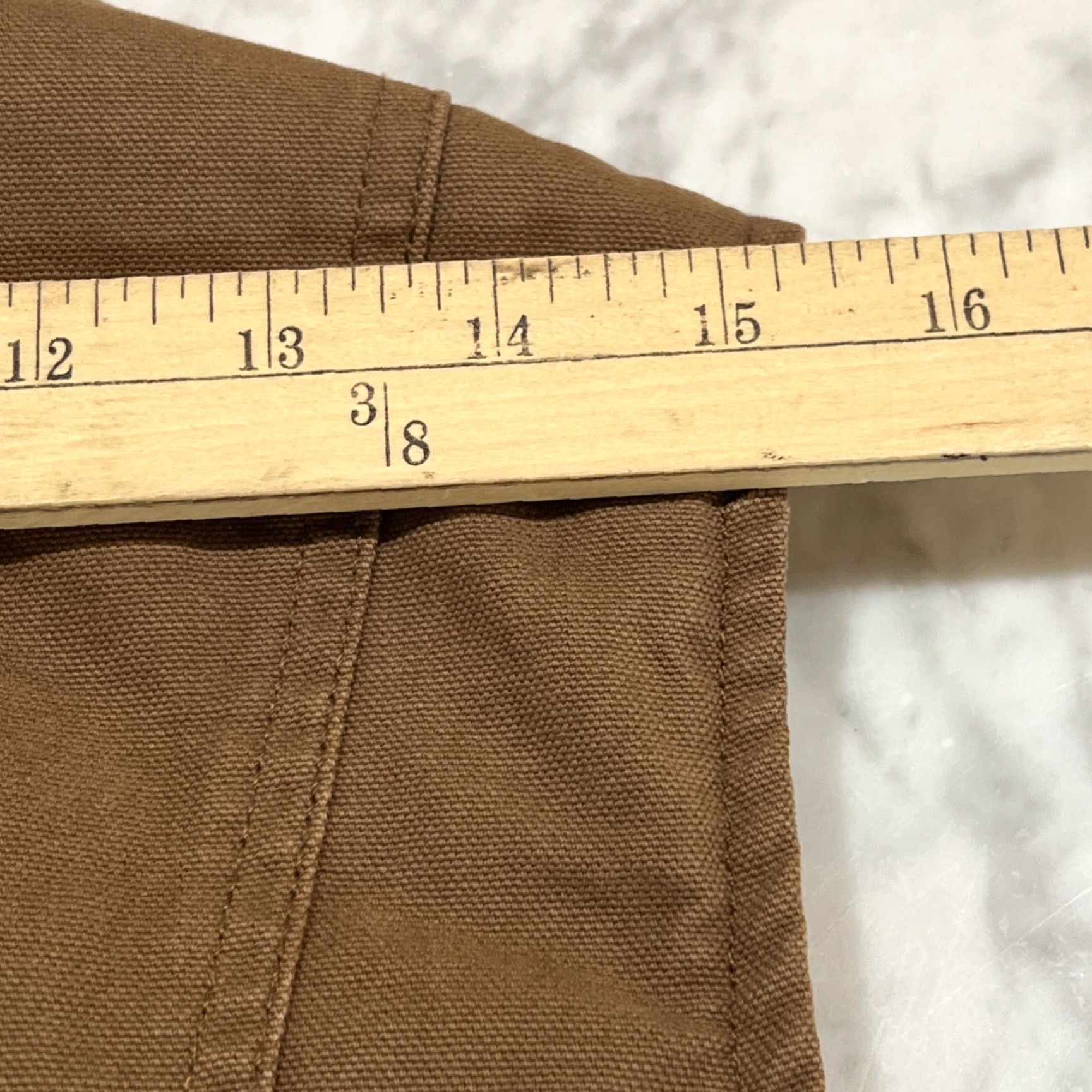 Vintage VINTAGE? No. The title: CE Schmidt Vest Women XL Fleece Lined Chest Zipper Pockets Workwear CanvasBrown Size XL / US 12-14 / IT 48-50 - 7 Thumbnail