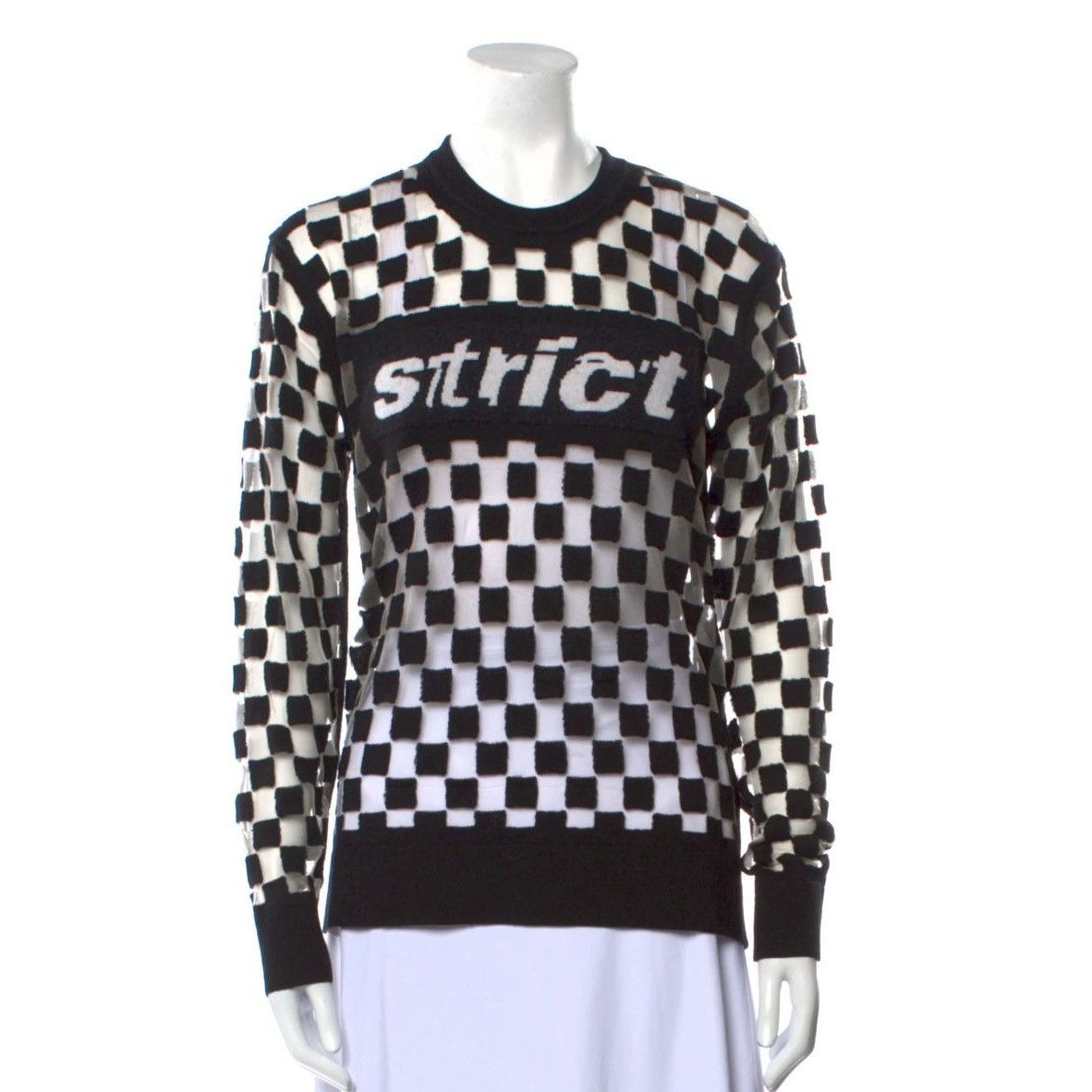 Alexander Wang ALEXANDER WANG Printed Crew Neck Sweater Size: XS Size XS / US 0-2 / IT 36-38 - 1 Thumbnail