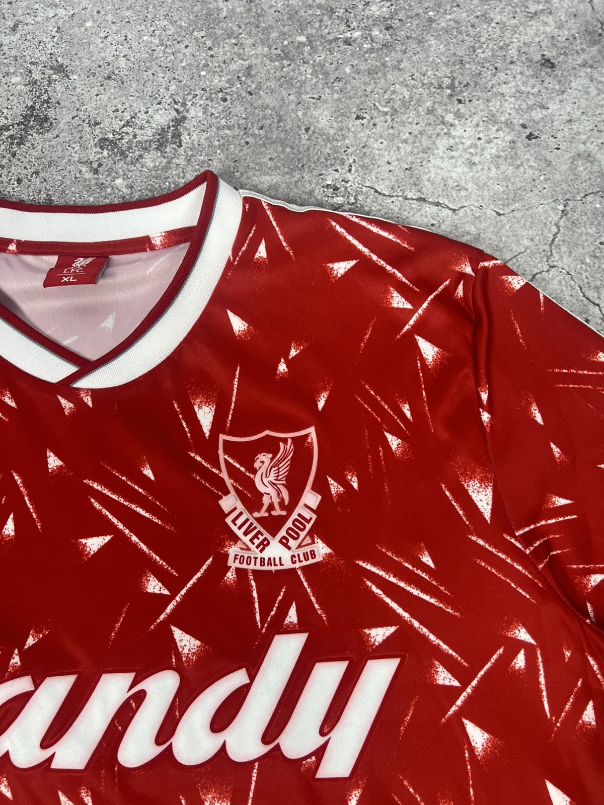 Vintage Liverpool Candy Football Shirt Soccer Jersey Size US XL / EU 56 / 4 - 7 Thumbnail