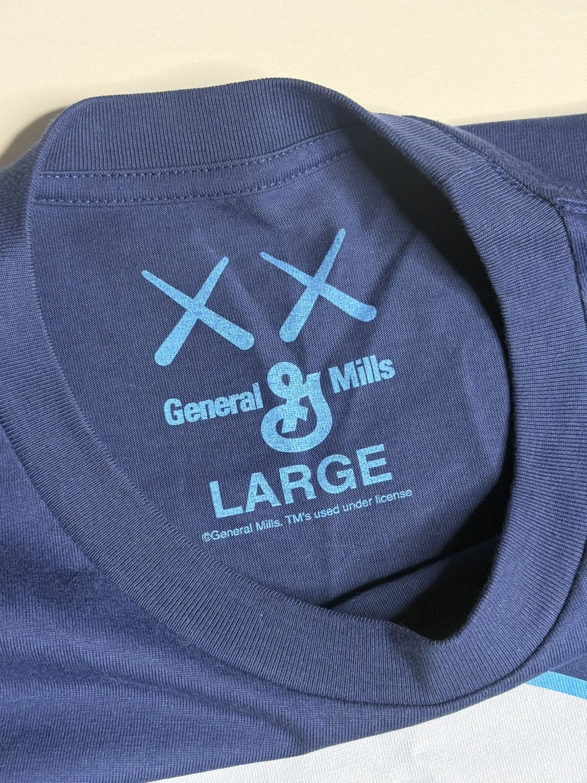 Kaws Kaws x General Mills Boo Berry Tee "Navy" [L] PREOWNED Size US L / EU 52-54 / 3 - 5 Thumbnail