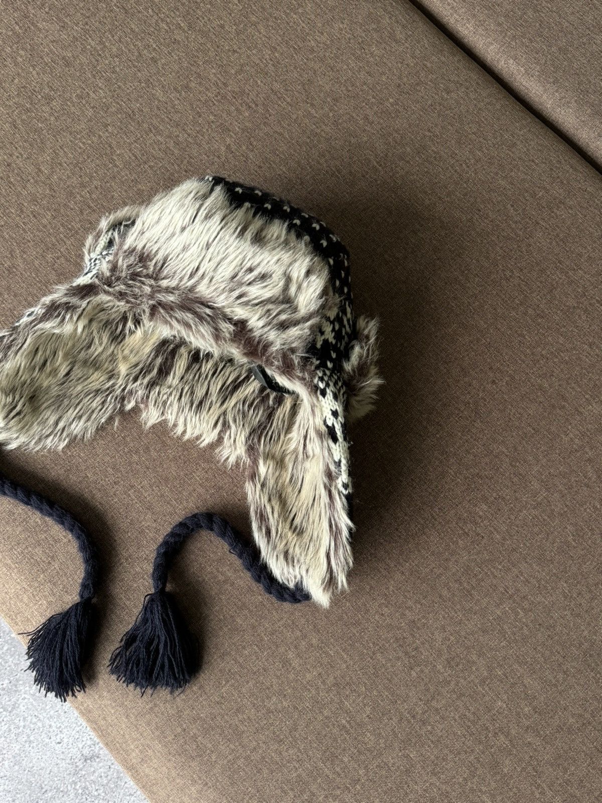Japanese Brand × Vintage Vintage winter Y2K fuzzy fur ushanka hat punk Japanese Size ONE SIZE - 9 Thumbnail